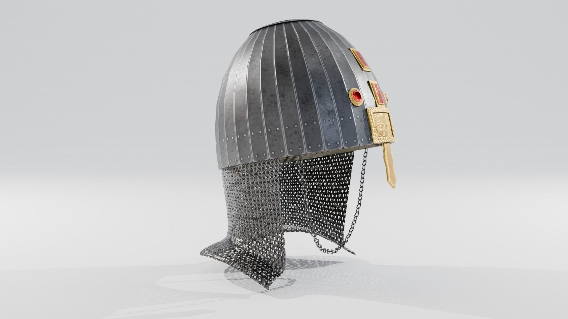 Kispek - Eastern Helmet Low-poly 3D model_2