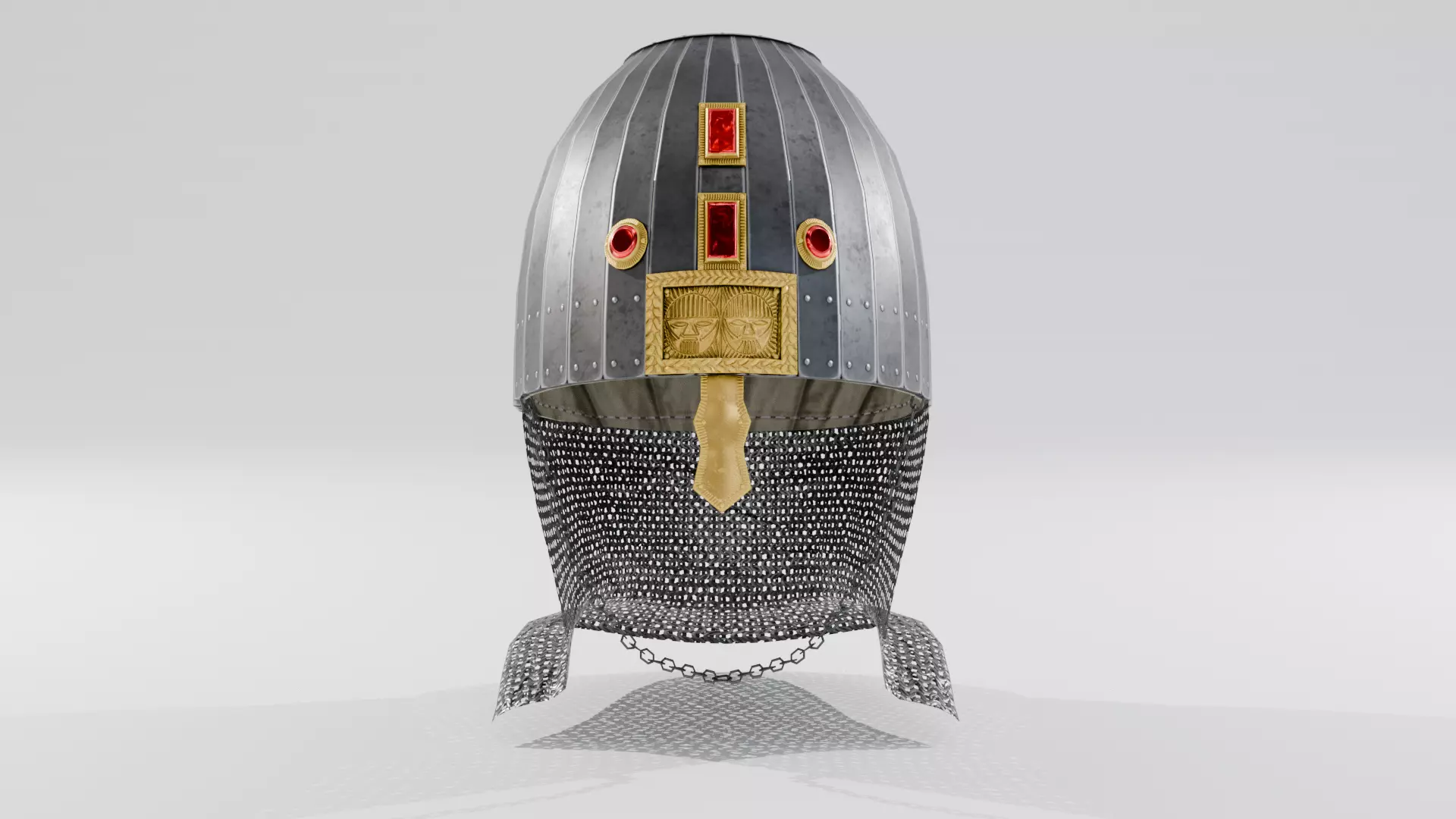 Kispek - Eastern Helmet Low-poly 3D model_0