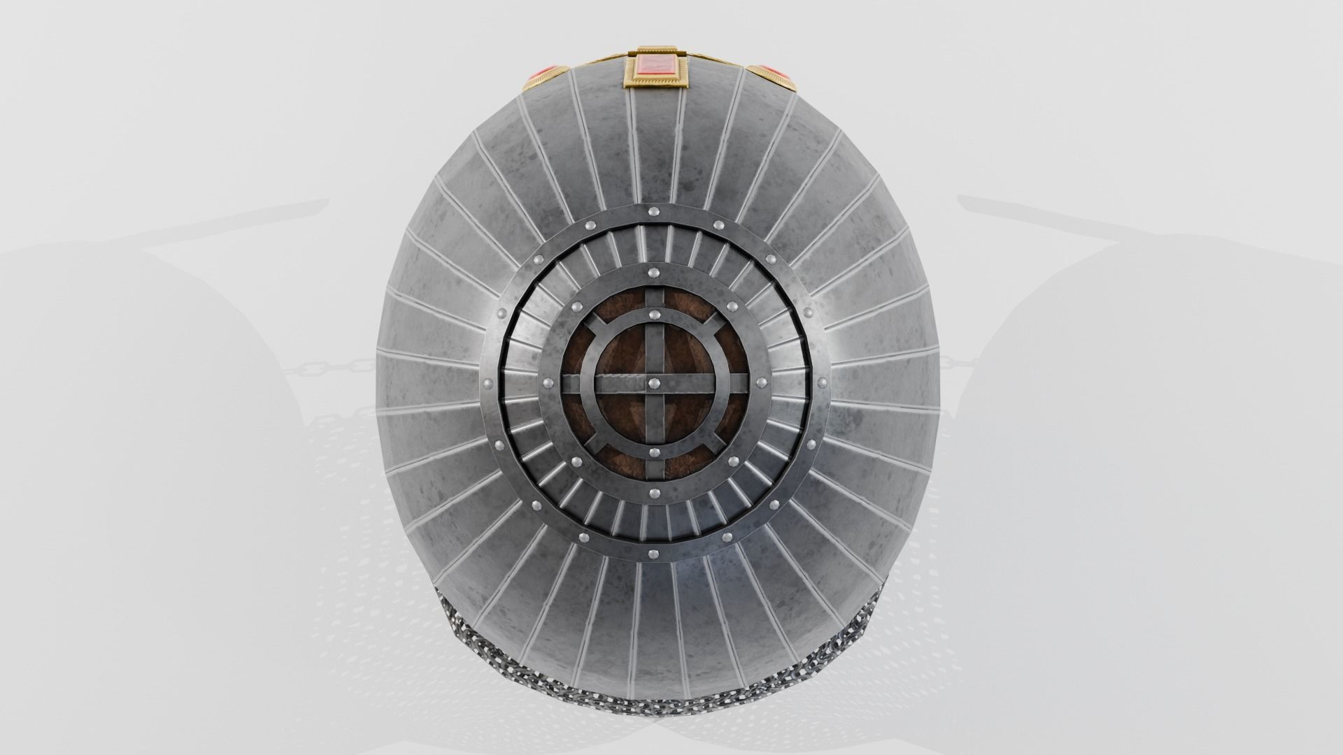 Kispek - Eastern Helmet Low-poly 3D model_6