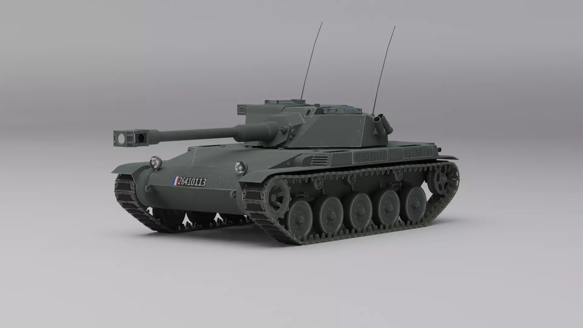 AMX ELC Bis Low-poly 3D model