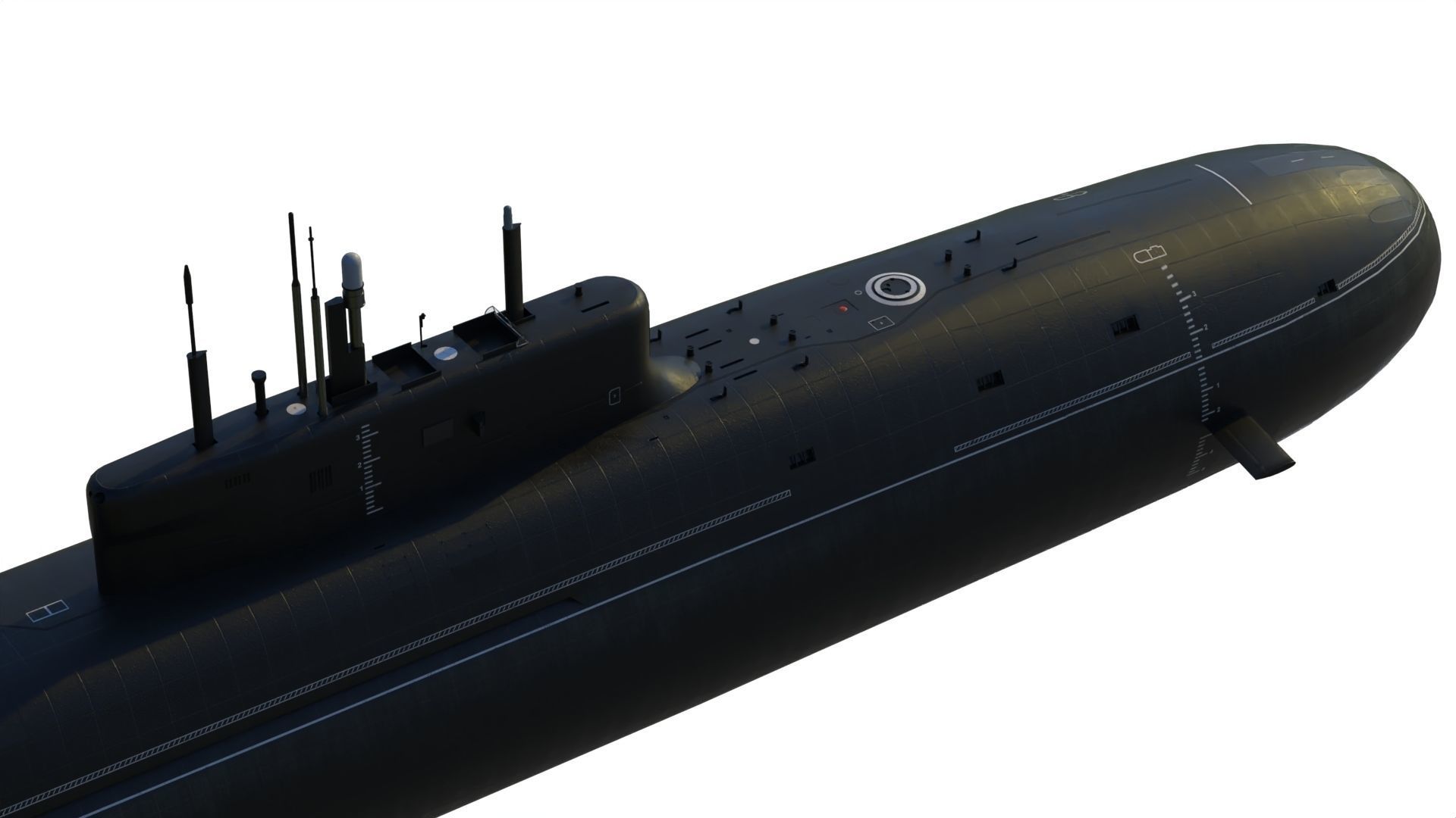 Project 955A Borei A class submarine 3D model_6