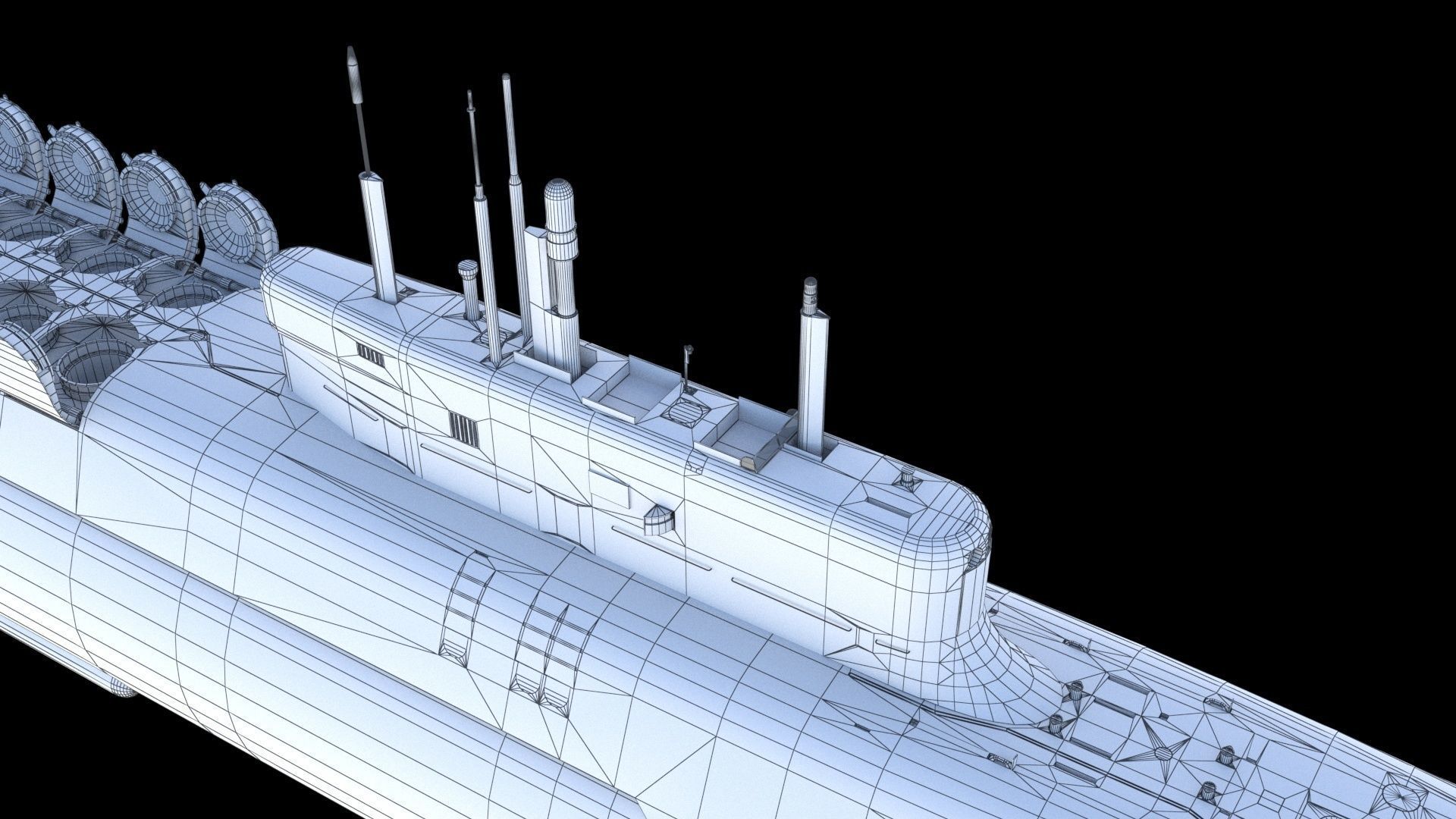 Project 955A Borei A class submarine 3D model_30