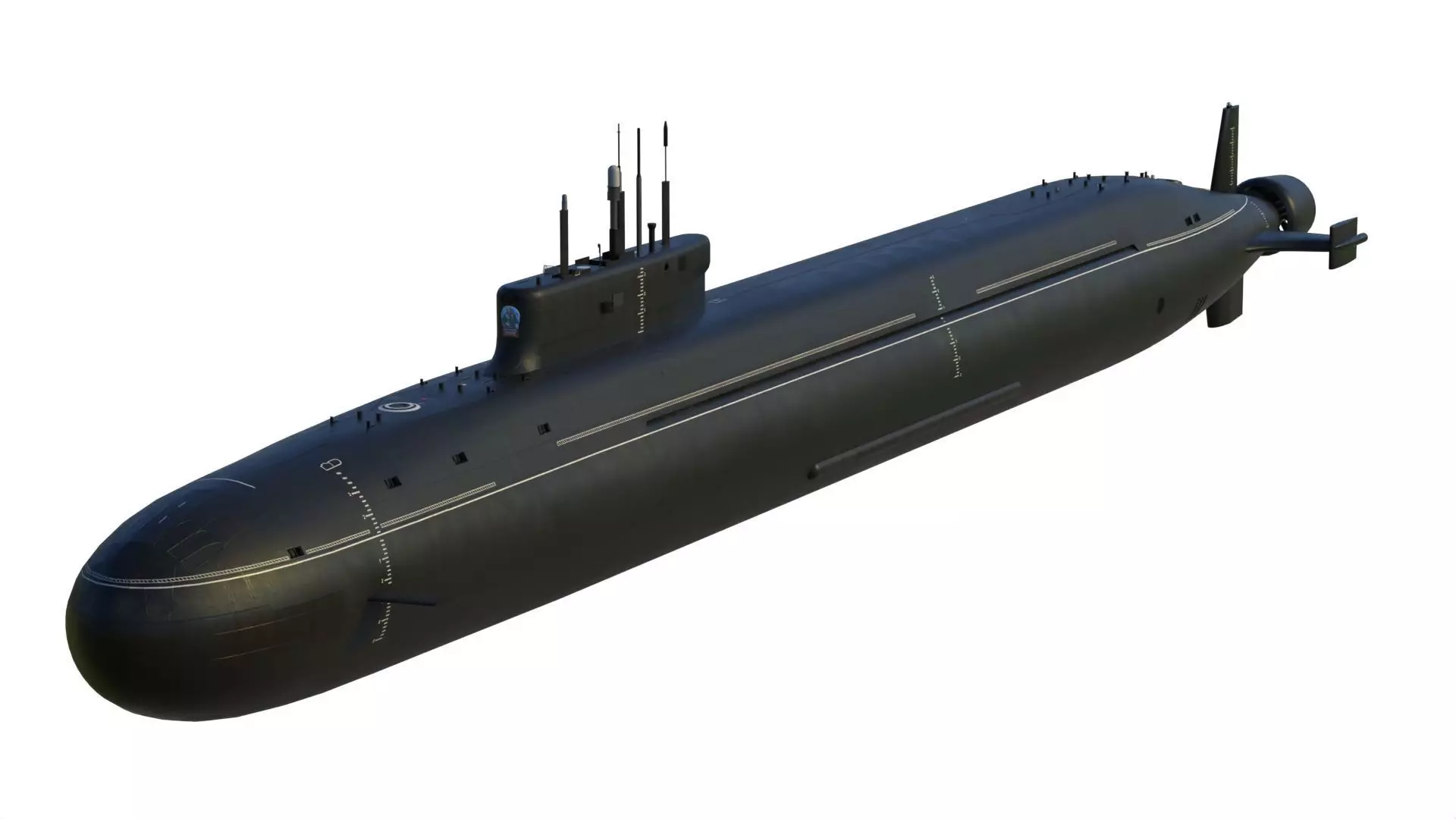 Project 955A Borei A class submarine 3D model_0