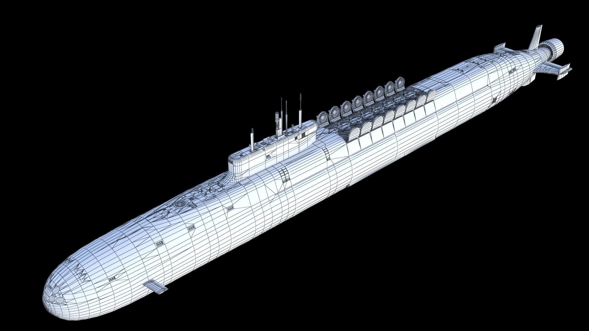 Project 955A Borei A class submarine 3D model_28