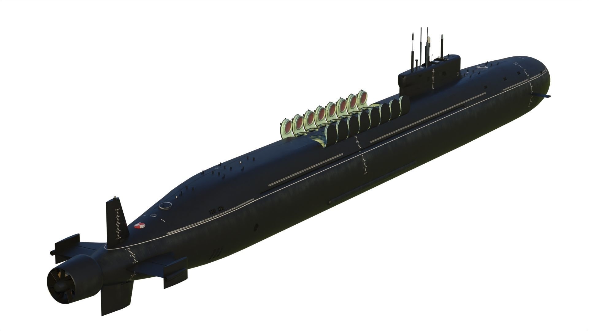 Project 955A Borei A class submarine 3D model_11