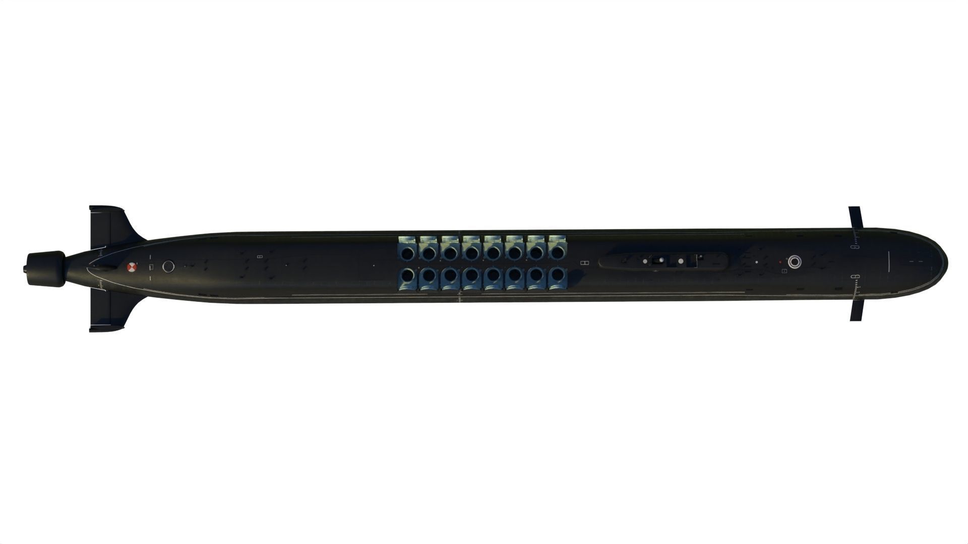 Project 955A Borei A class submarine 3D model_12