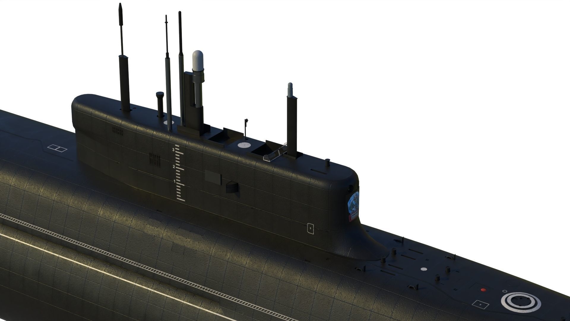 Project 955A Borei A class submarine 3D model_19