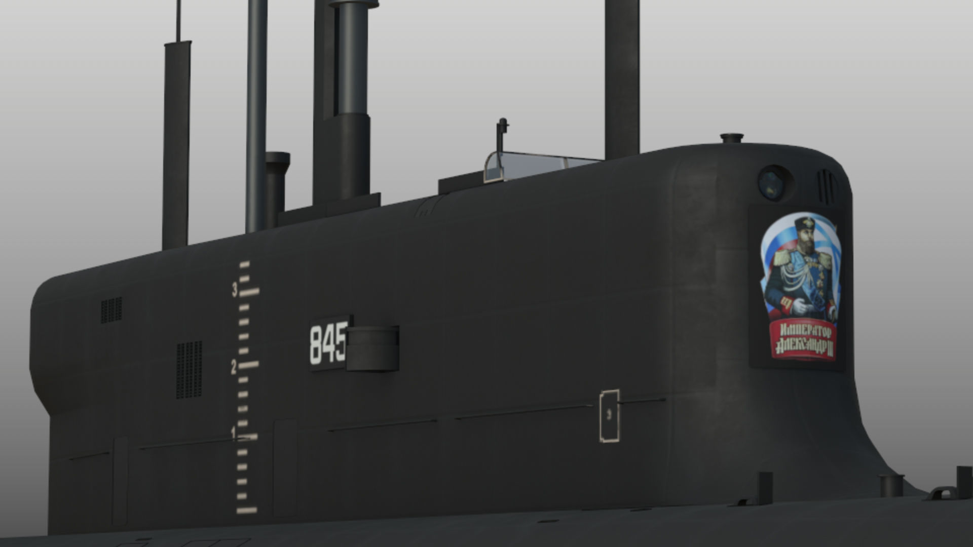 Project 955A Borei A class submarine 3D model_3
