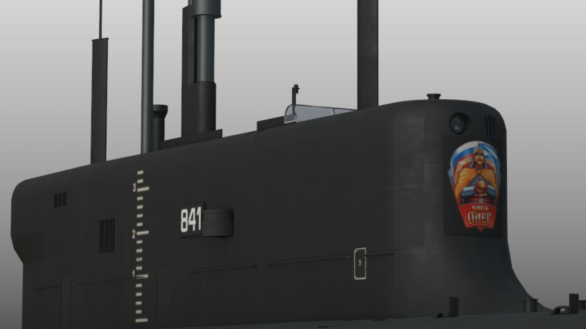 Project 955A Borei A class submarine 3D model_2
