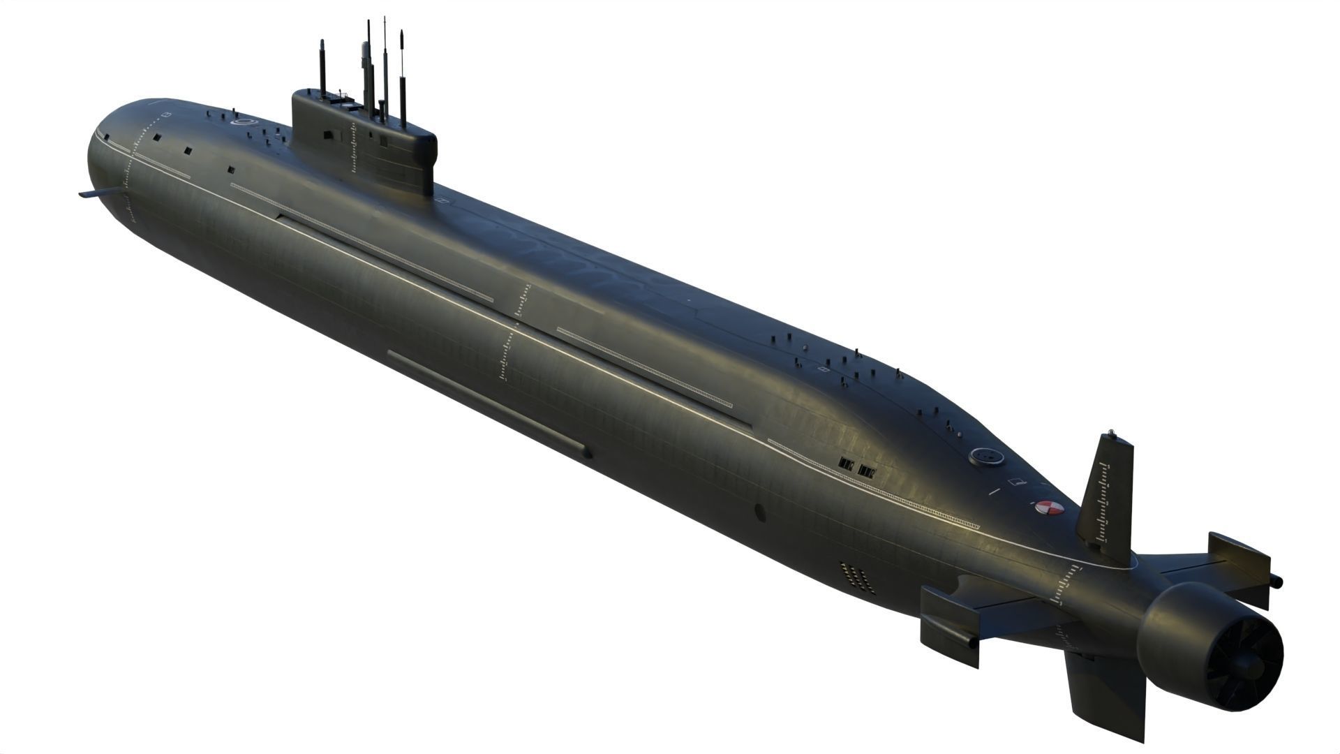 Project 955A Borei A class submarine 3D model_16