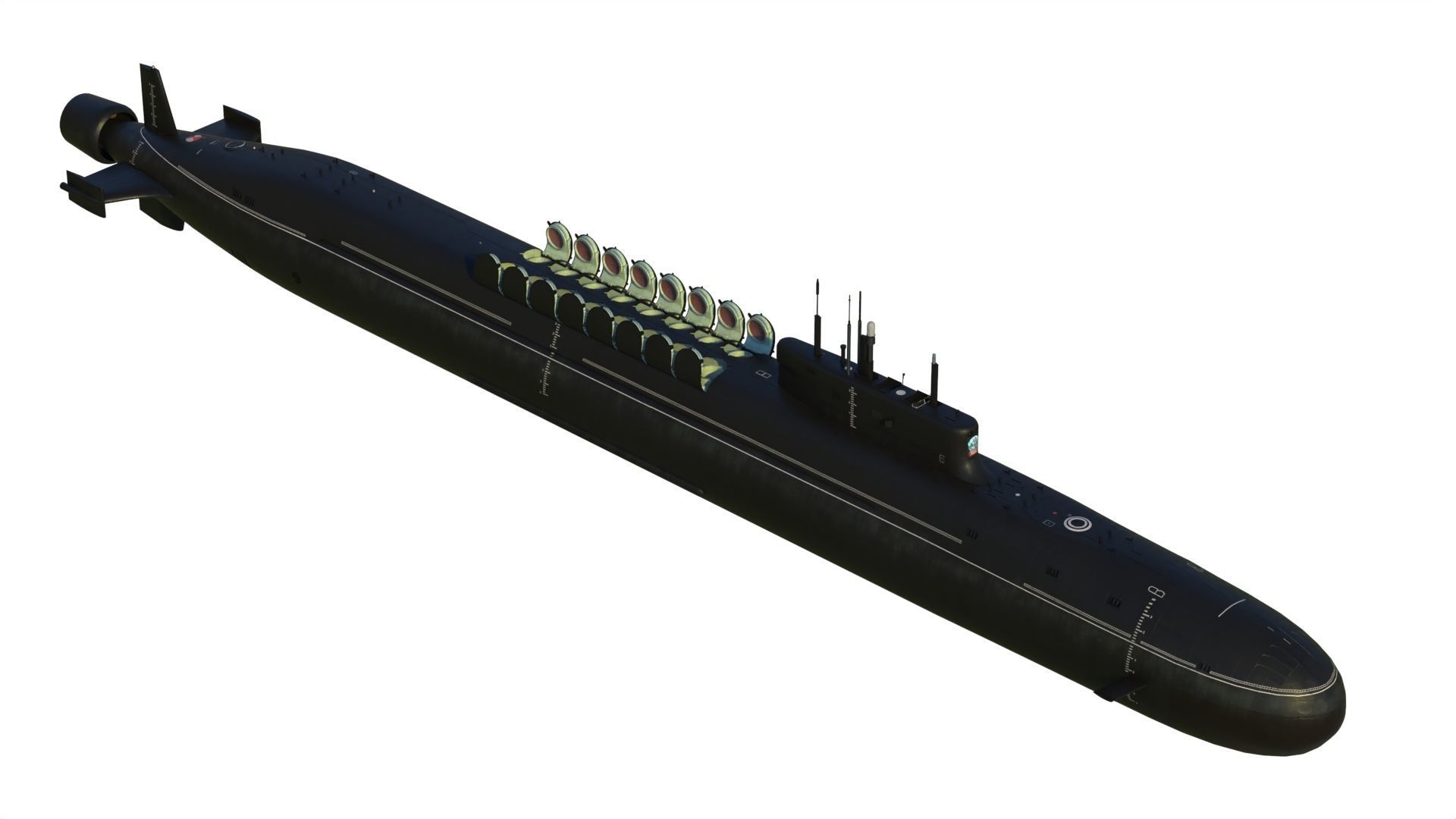 Project 955A Borei A class submarine 3D model_10
