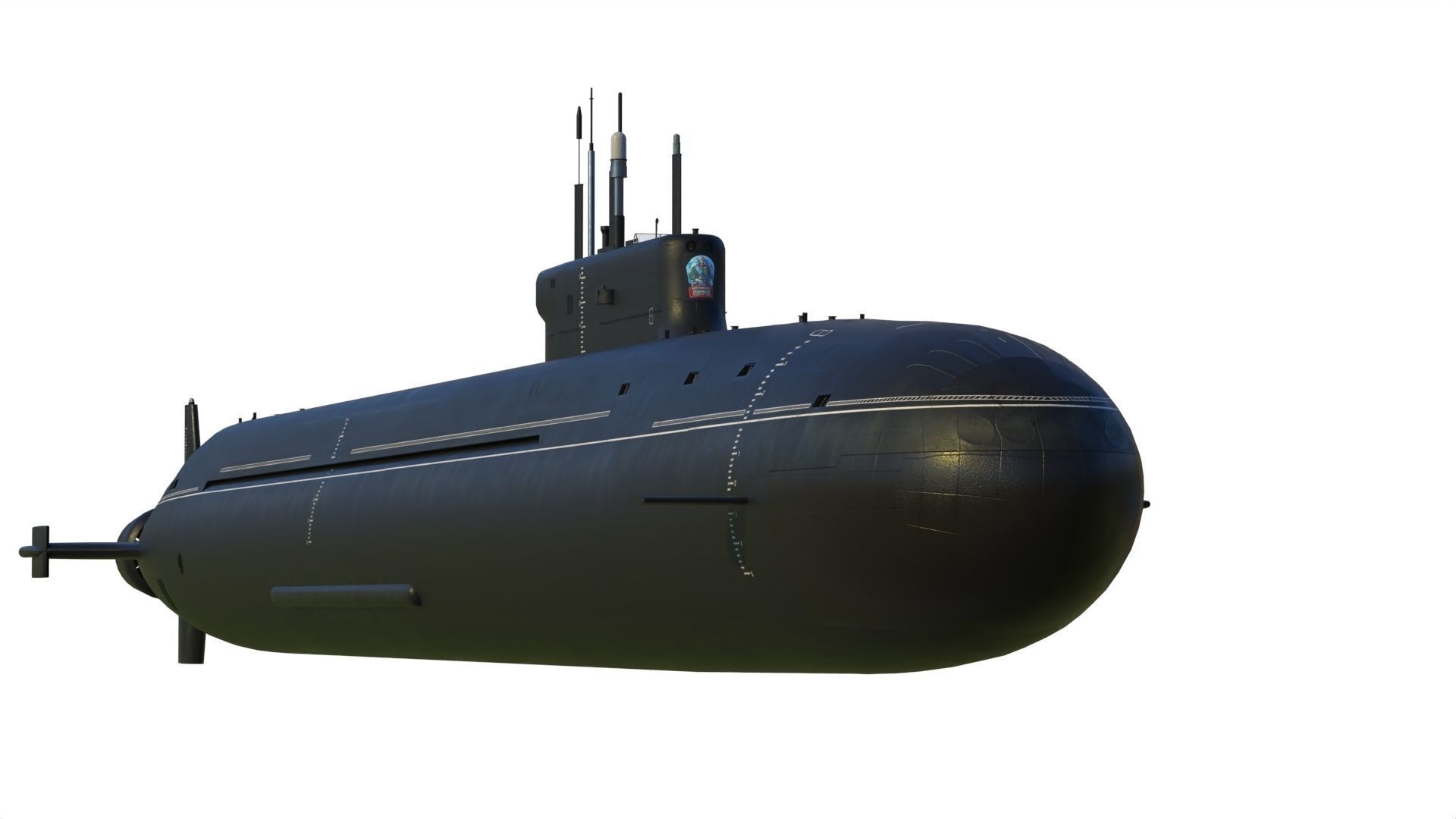 Project 955A Borei A class submarine 3D model_21
