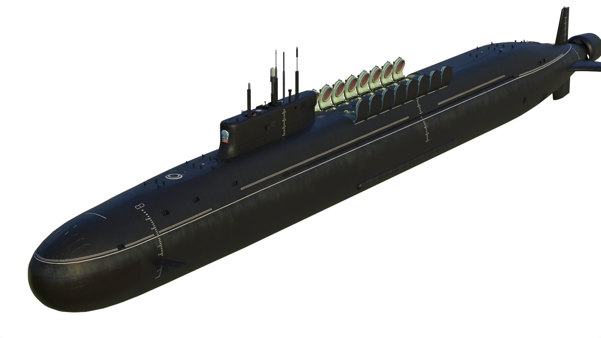 Project 955A Borei A class submarine 3D model_8