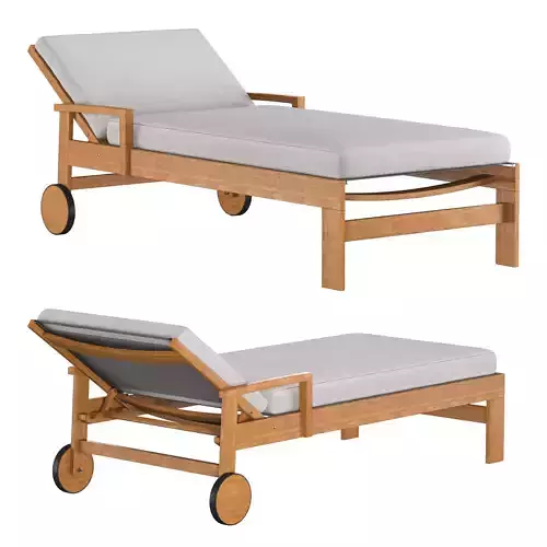 Sunlounger Kayu kaya 3D model