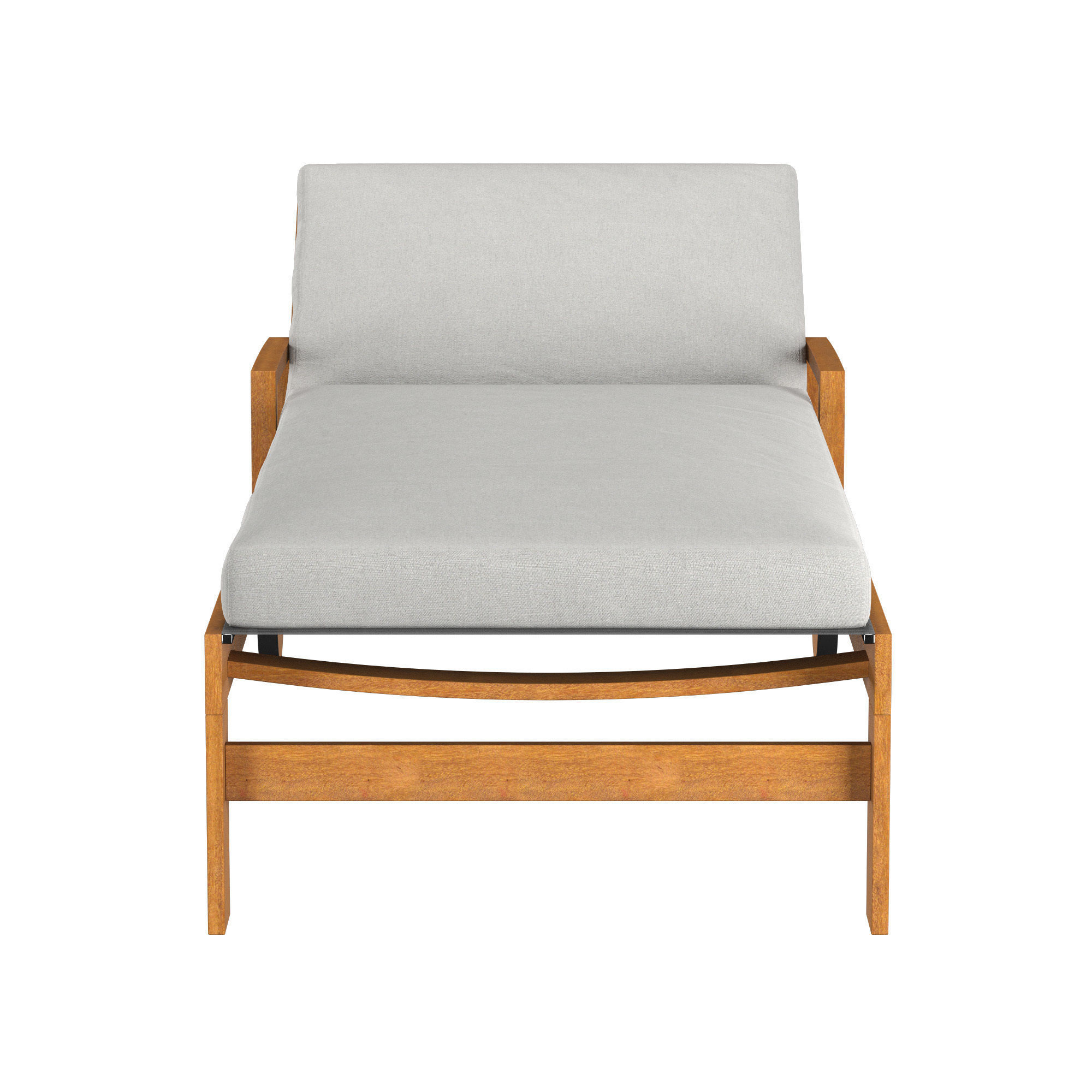 Sunlounger Kayu kaya 3D model_2