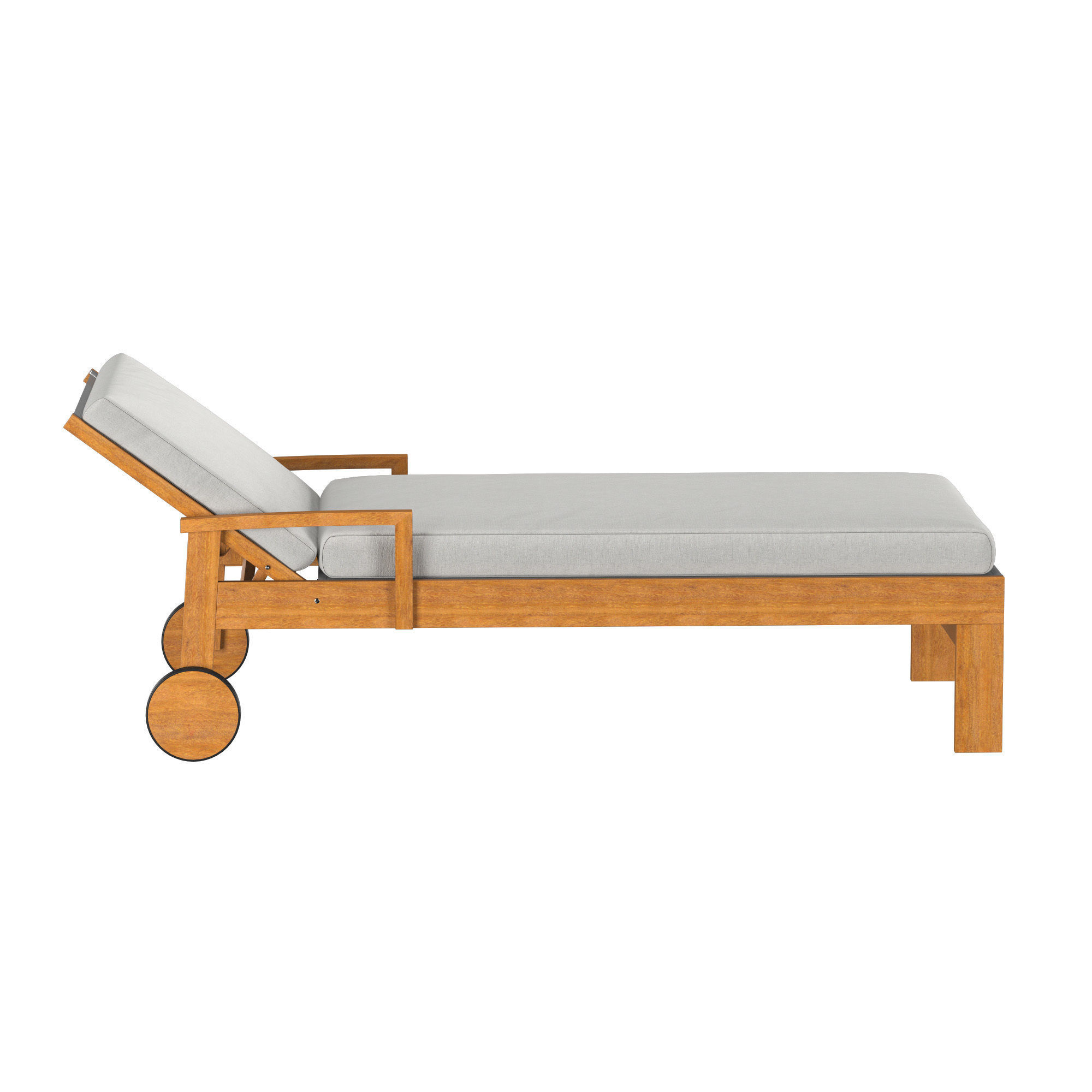 Sunlounger Kayu kaya 3D model_4