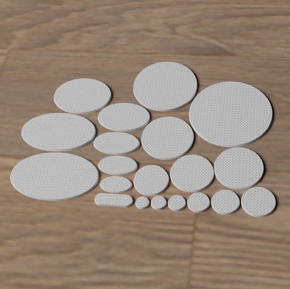 Diamond Plate Base Set  Free 3D print model_1