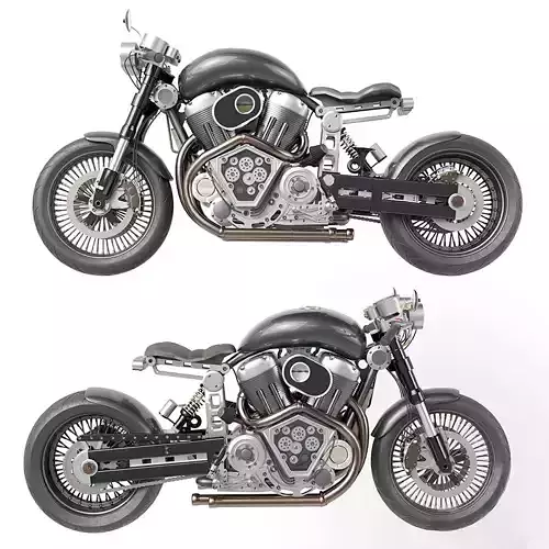 Custom refte motorcycle