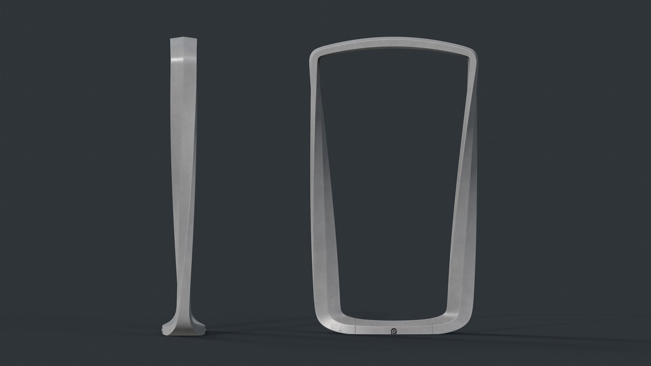 Bike Rack 23 PBR Game Ready Low-poly 3D model_4