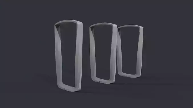 Bike Rack 23 PBR Game Ready Low-poly 3D model