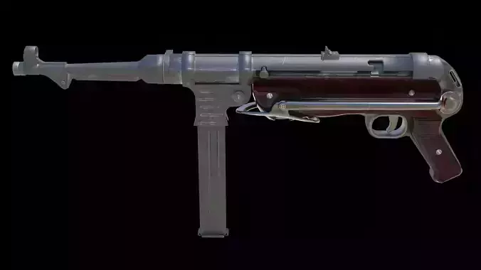 MP-40 Low-poly 3D model