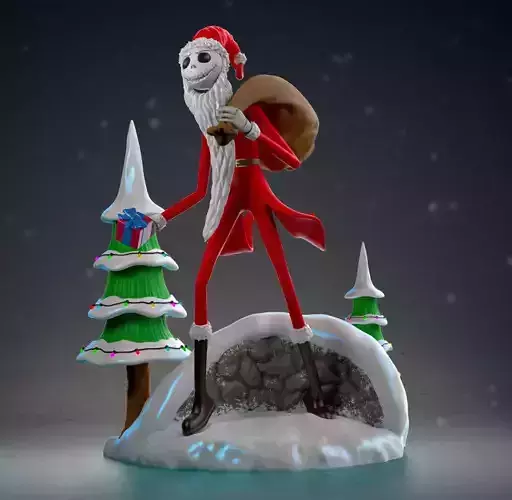 Jack Skellington Christmas 3D print model