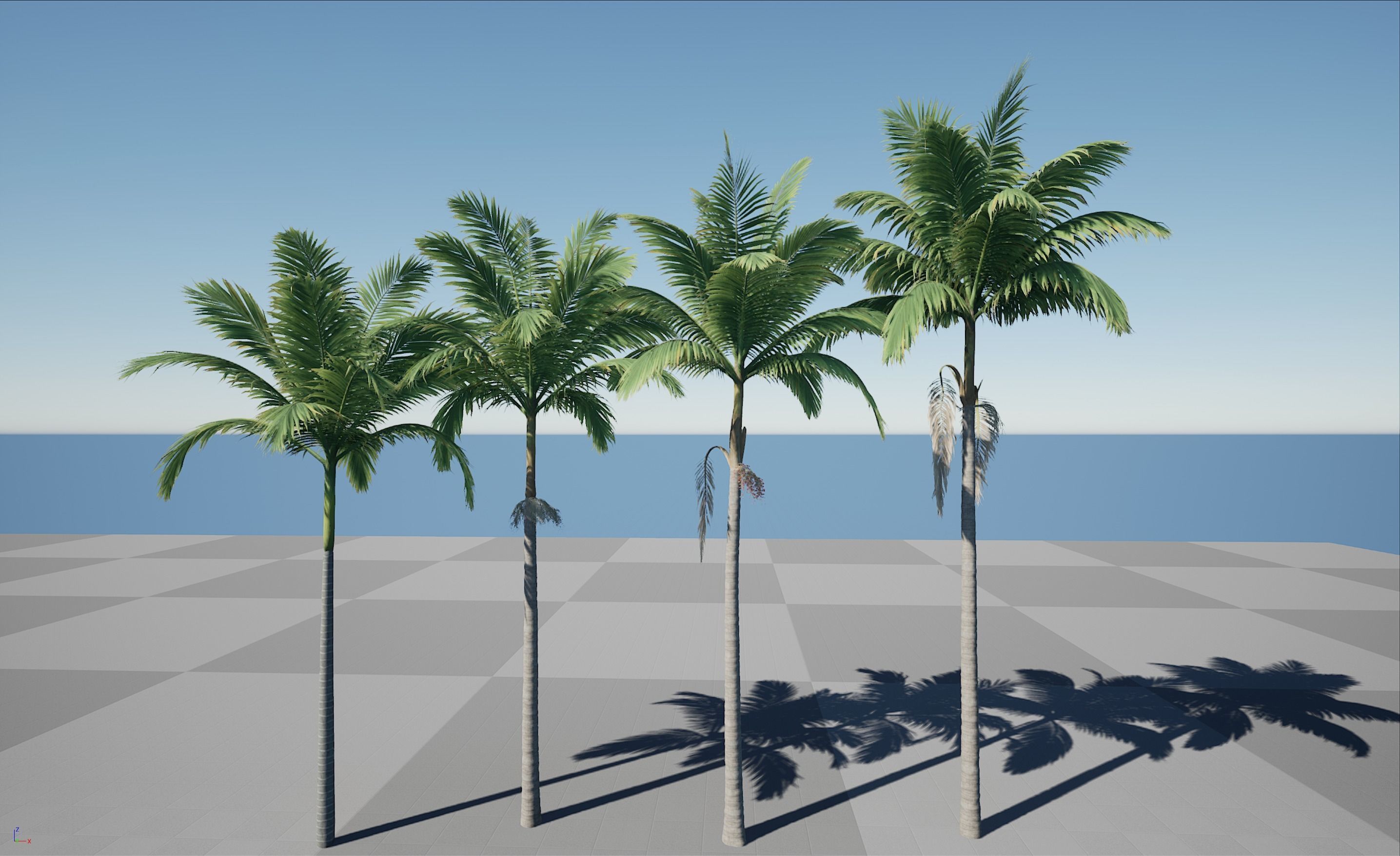 HQ Plants Volume 4 Palms for unreal engine 3D model set of 40 3D model_2