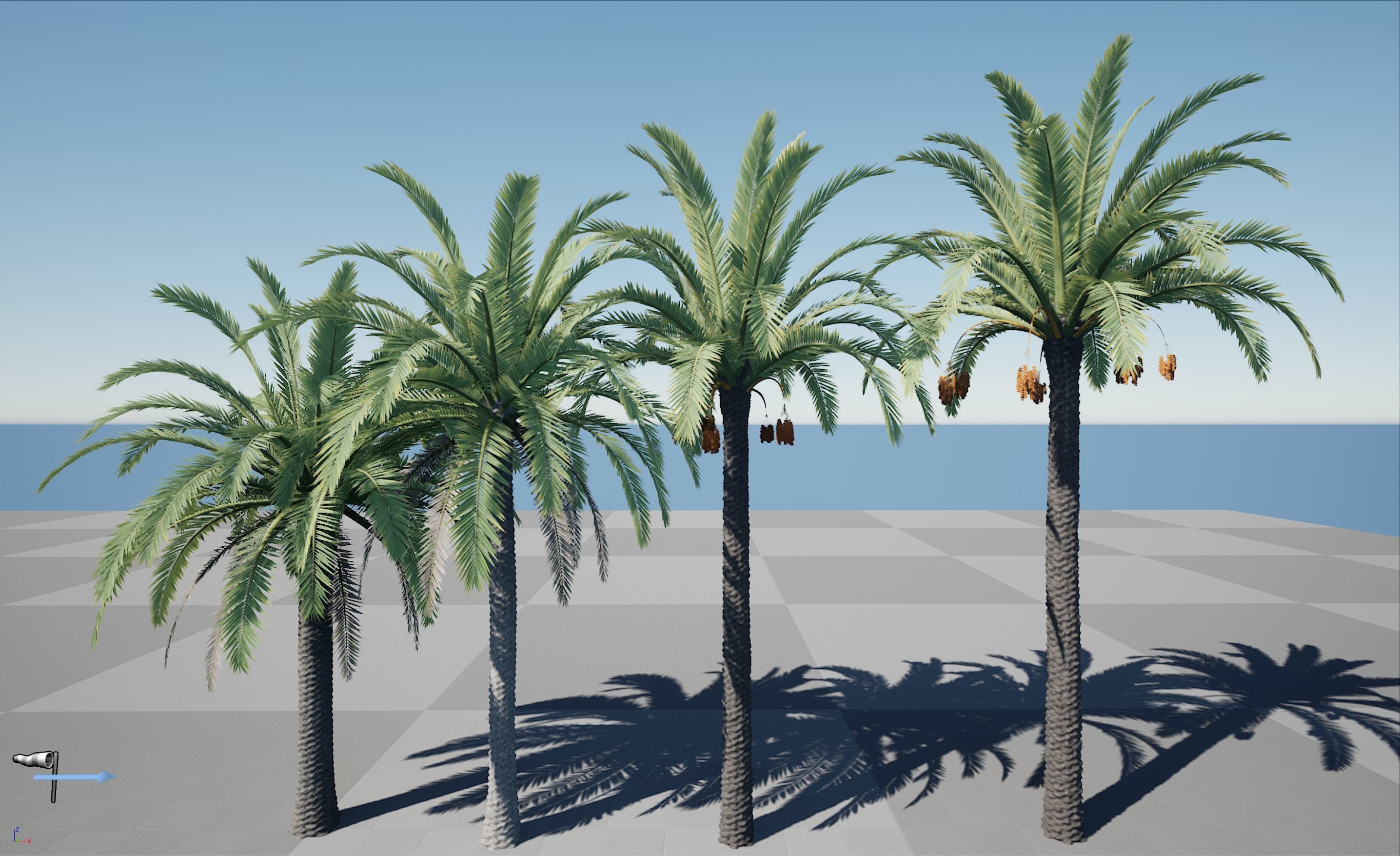 HQ Plants Volume 4 Palms for unreal engine 3D model set of 40 3D model_4