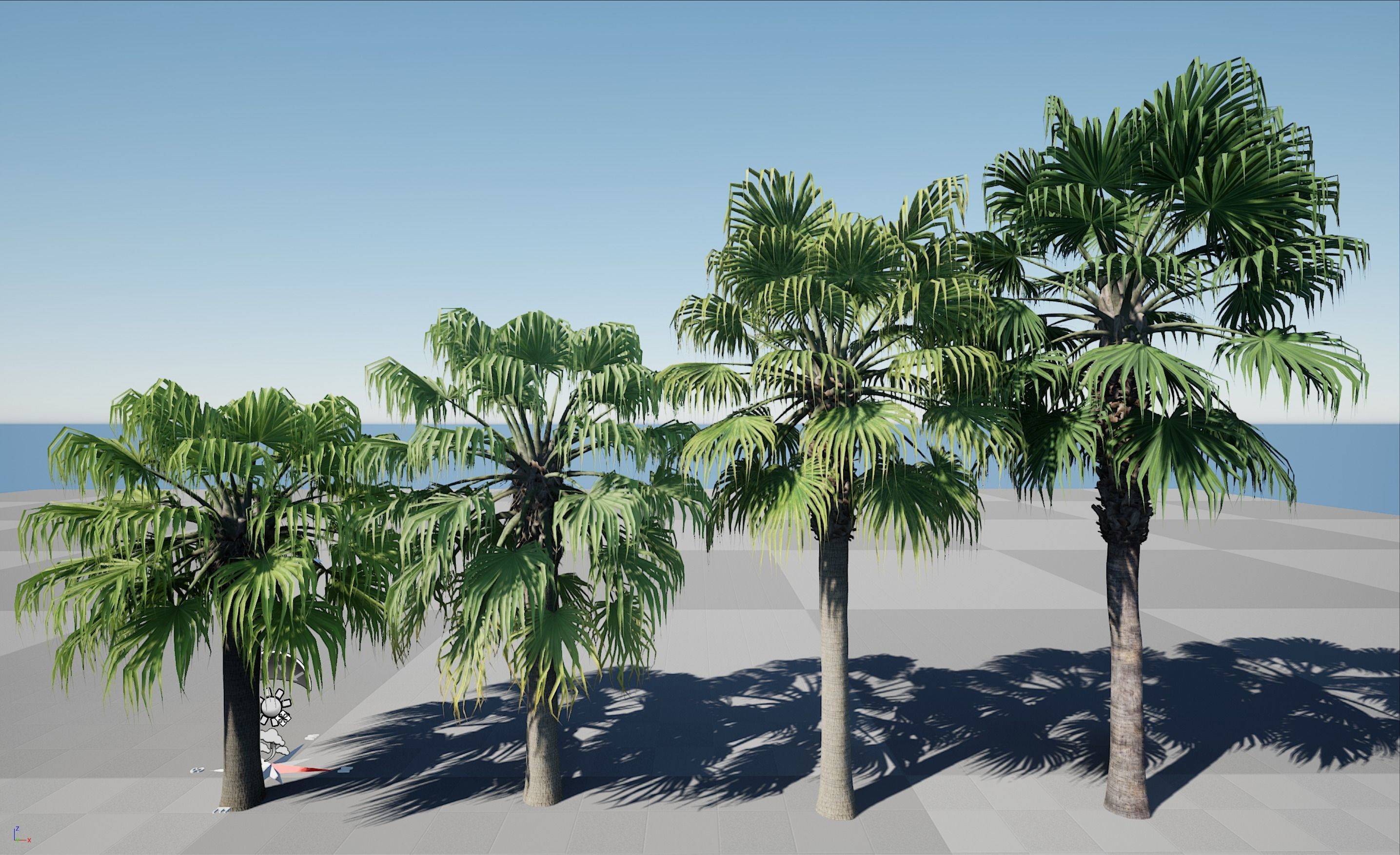 HQ Plants Volume 4 Palms for unreal engine 3D model set of 40 3D model_6