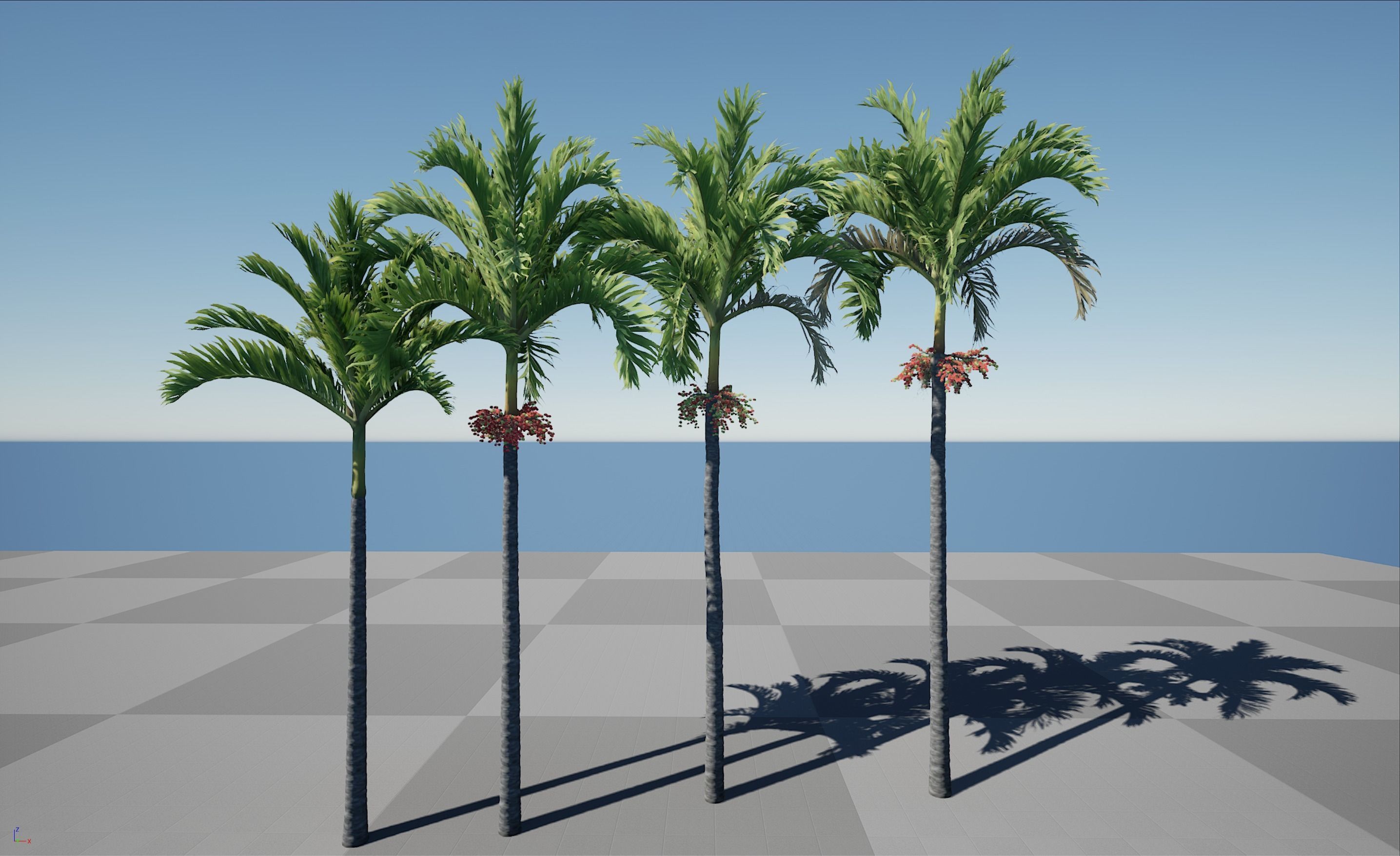 HQ Plants Volume 4 Palms for unreal engine 3D model set of 40 3D model_1