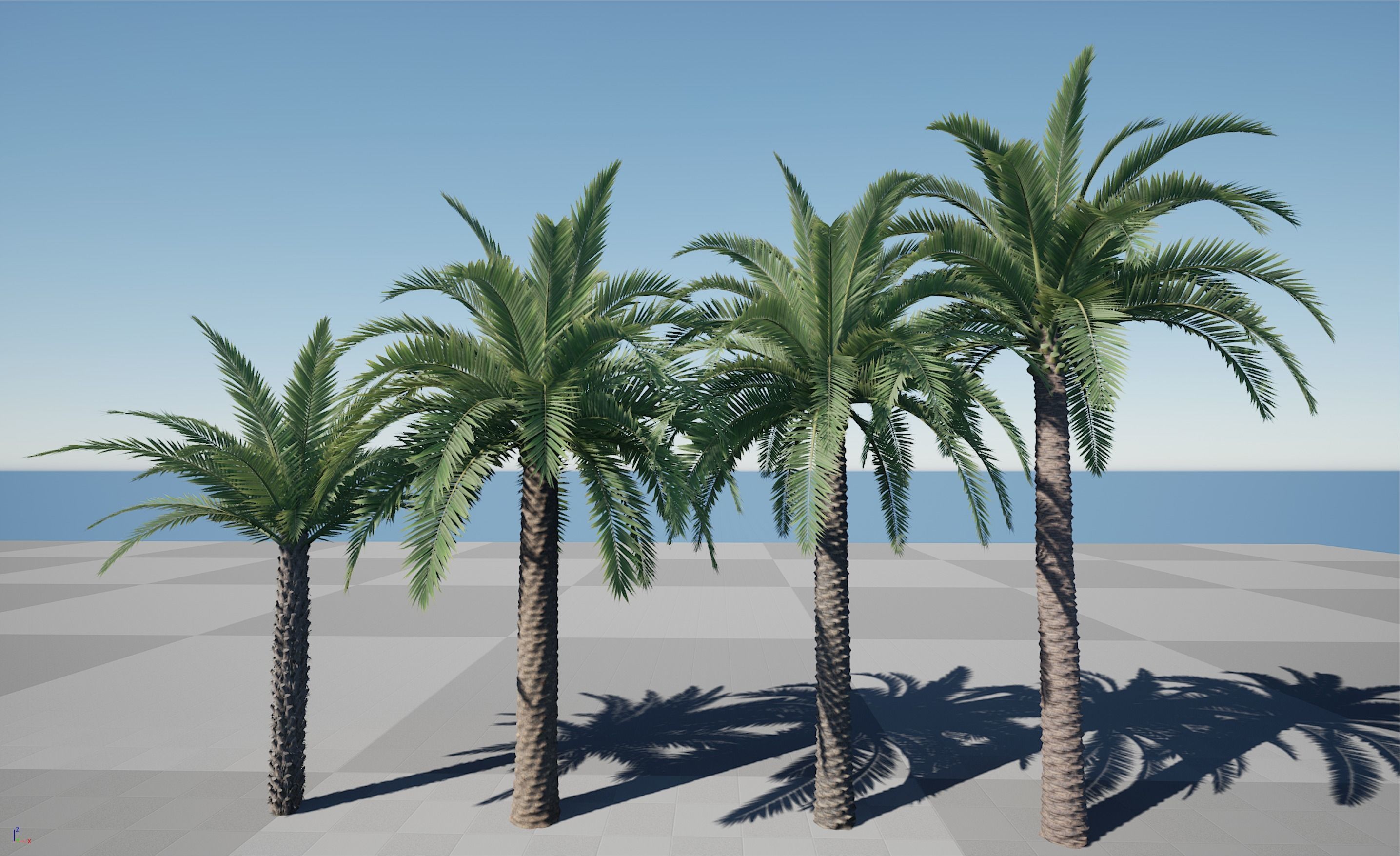 HQ Plants Volume 4 Palms for unreal engine 3D model set of 40 3D model_3