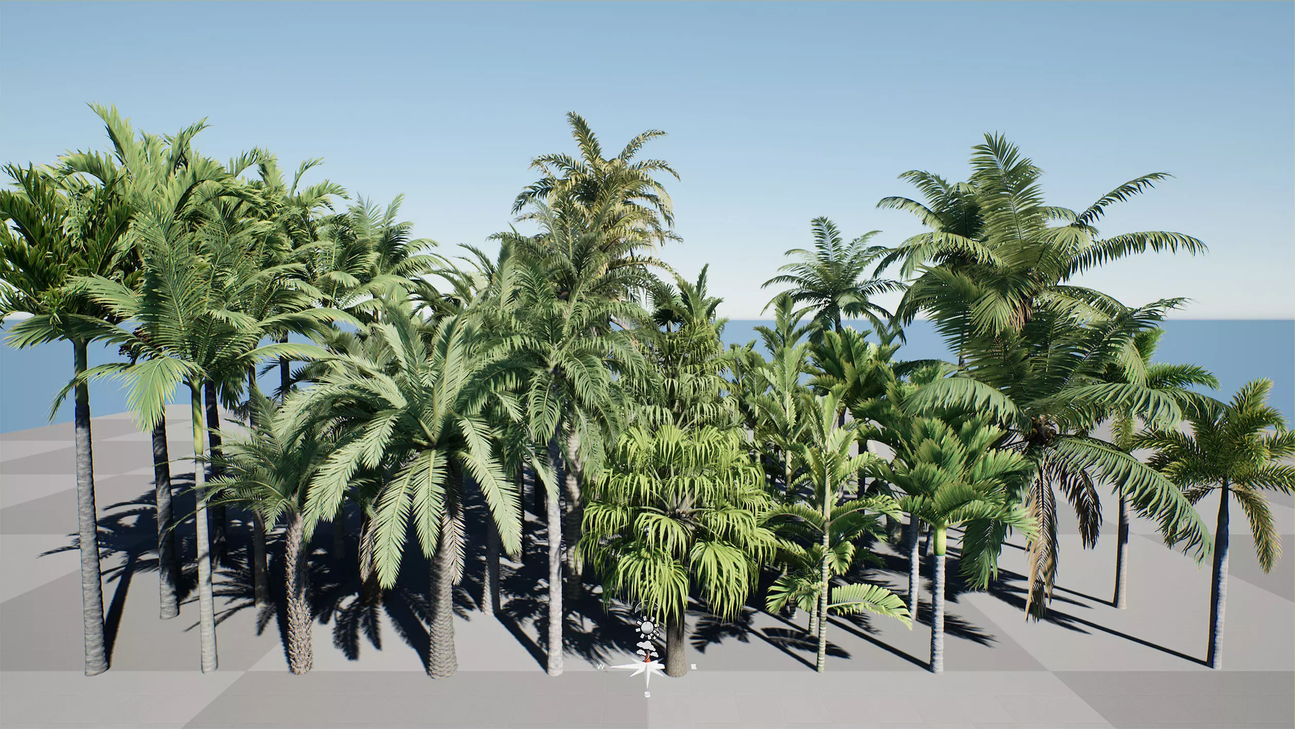 HQ Plants Volume 4 Palms for unreal engine 3D model set of 40 3D model_0