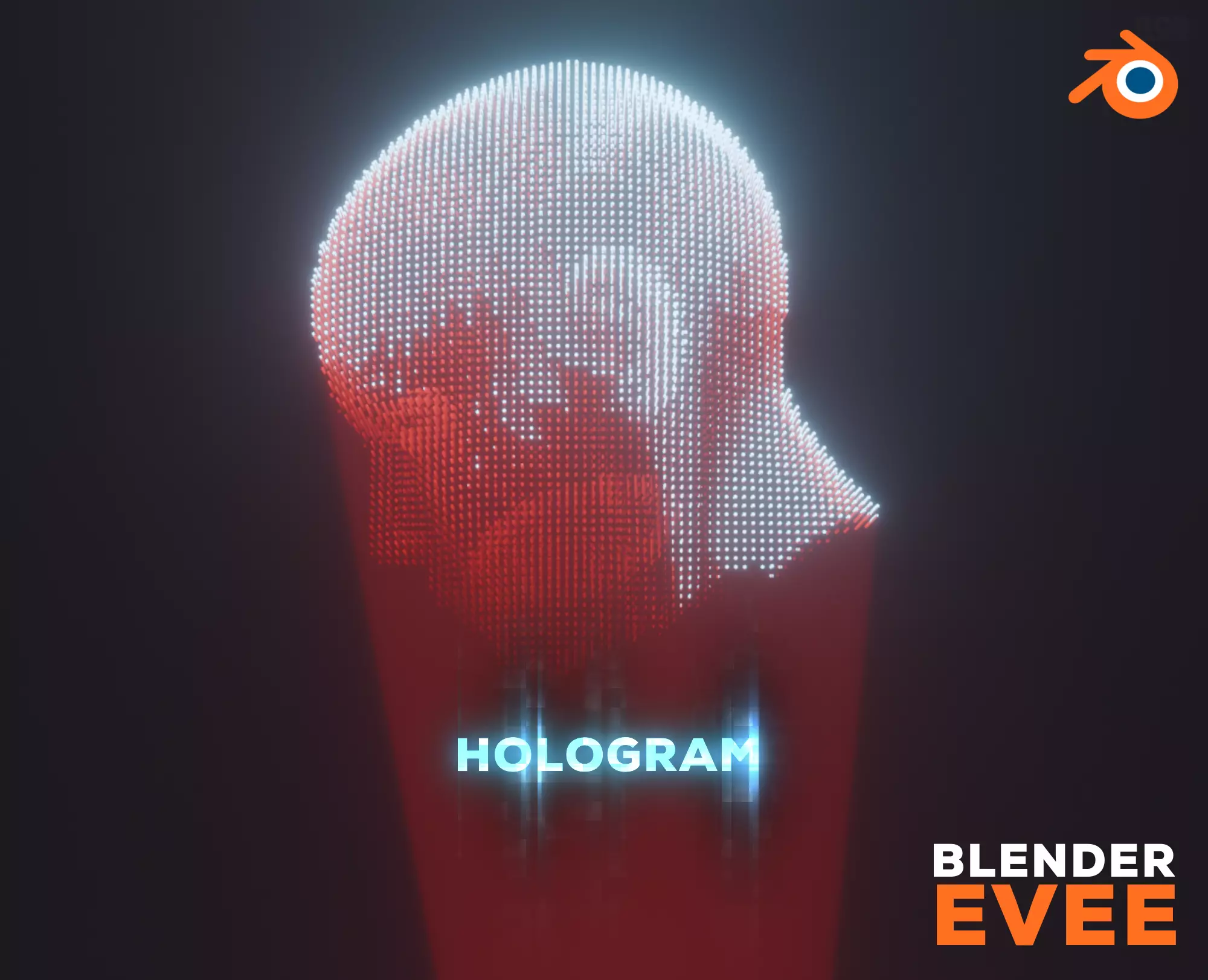 Realistic Sci-Fi Futuristic Realtime Hologram 3D model Free low-poly 3D model_0