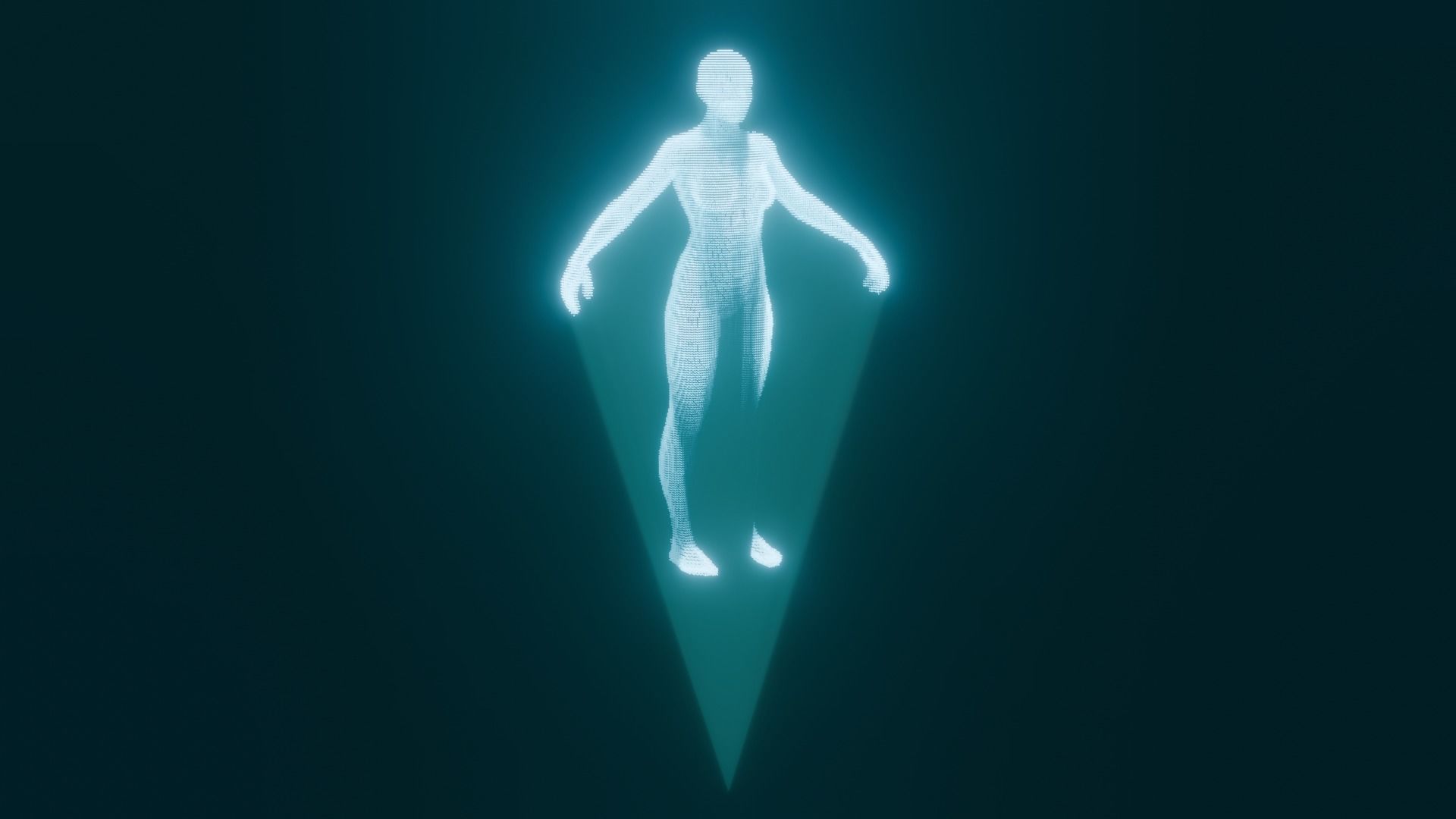 Realistic Sci-Fi Futuristic Realtime Hologram 3D model Free low-poly 3D model_17