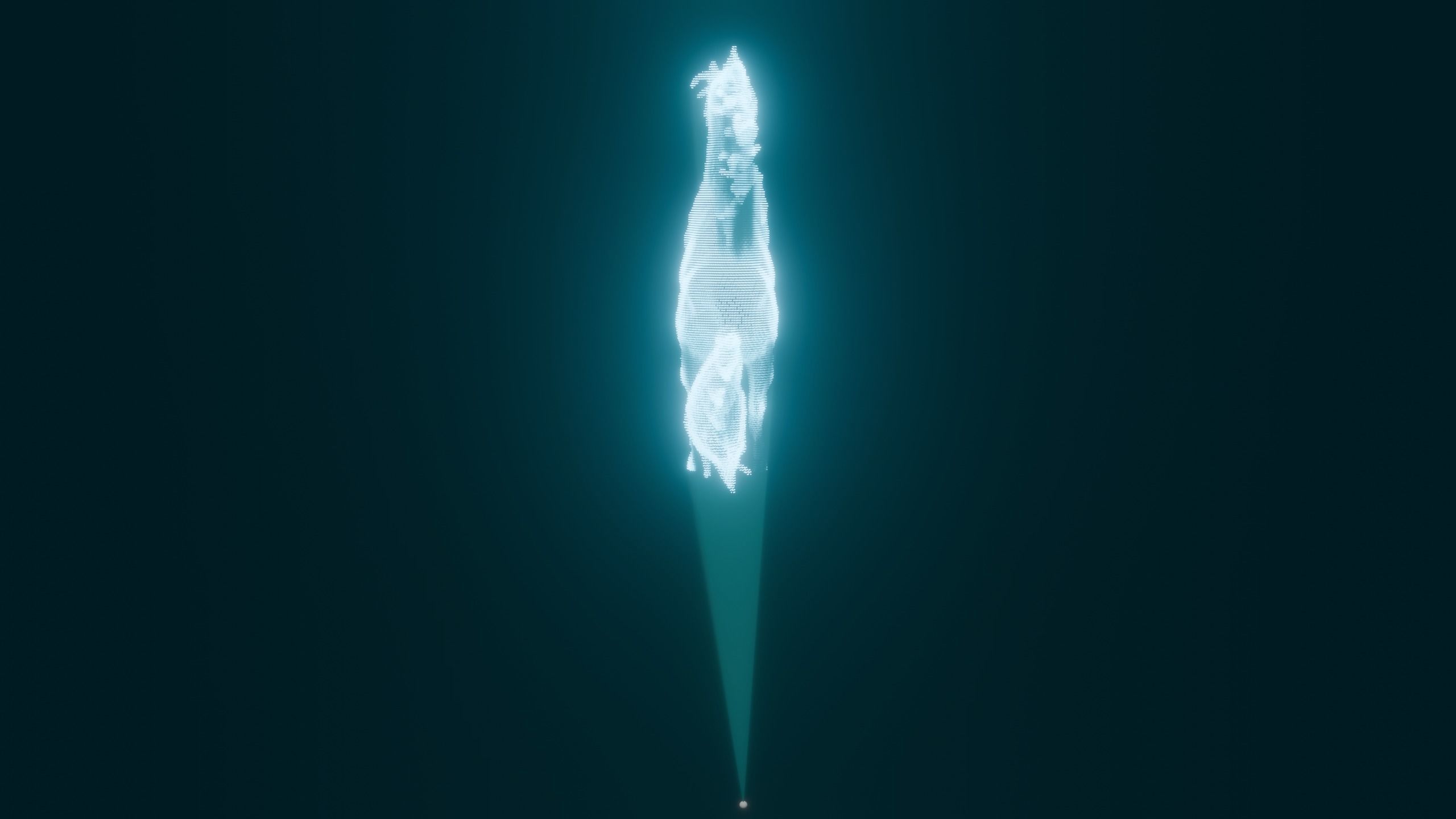 Realistic Sci-Fi Futuristic Realtime Hologram 3D model Free low-poly 3D model_9