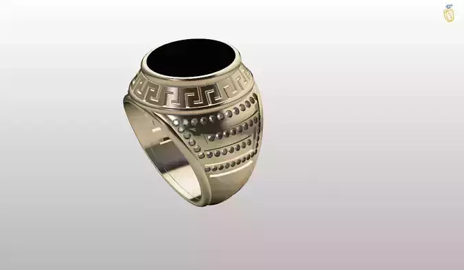 Mens Greca Ring