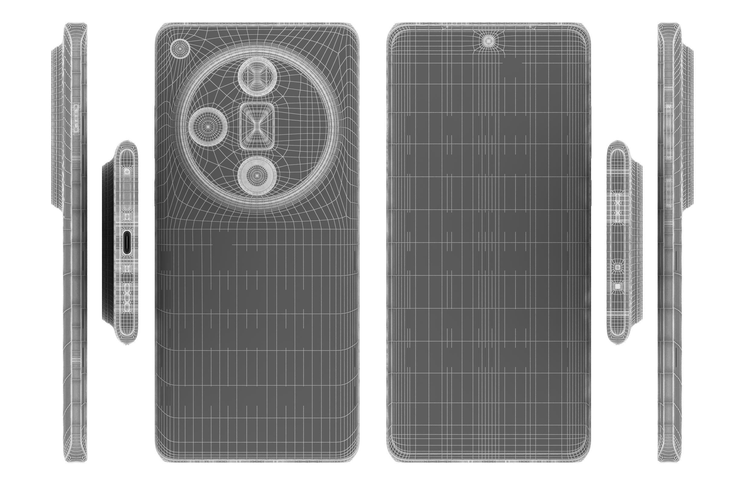 Oppo Find X7 Ultra Orange 3D model_17