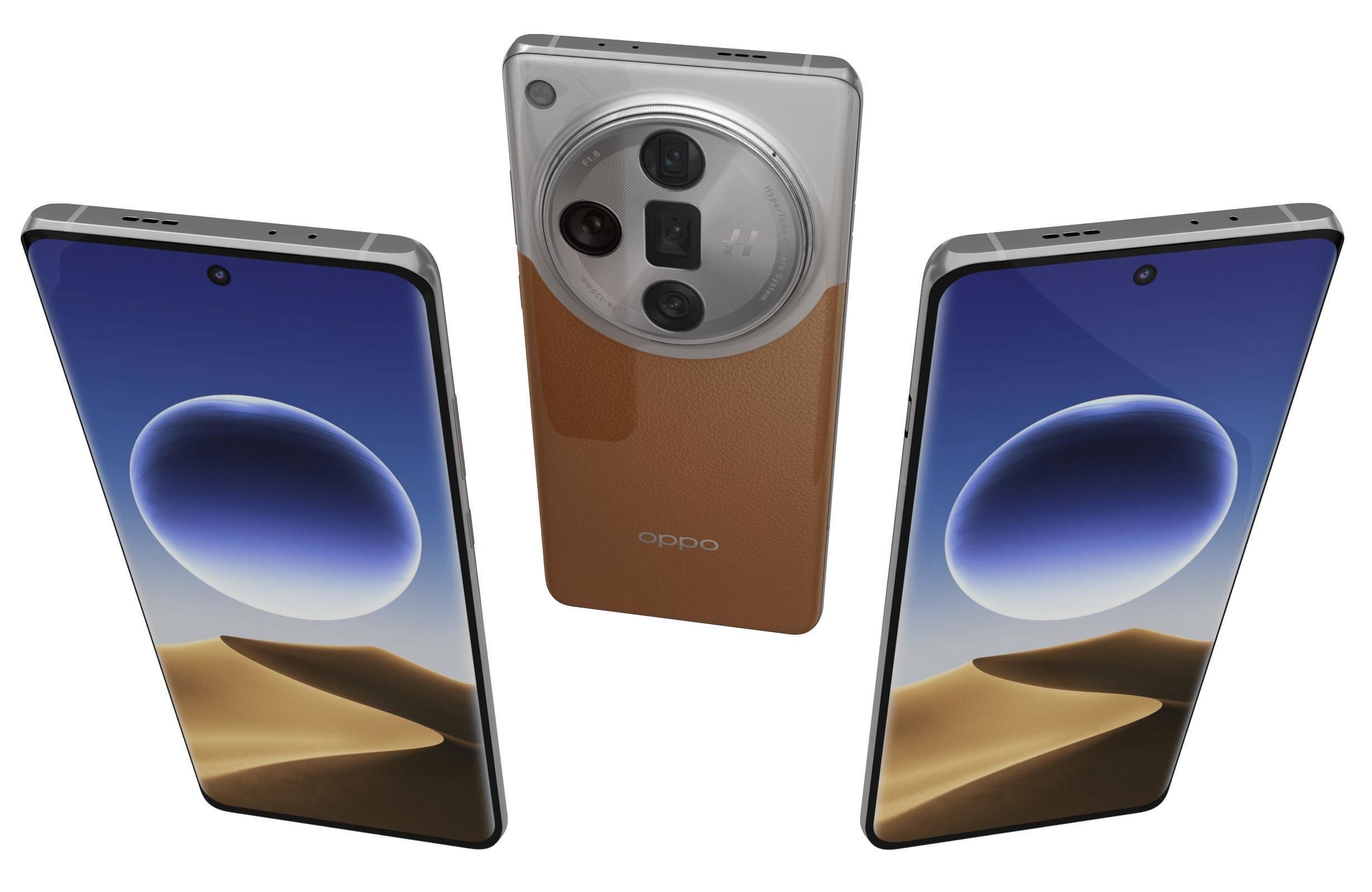 Oppo Find X7 Ultra Orange 3D model_1