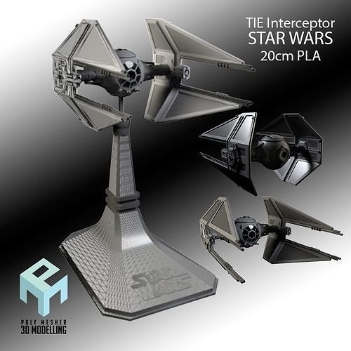 SW TIE Interceptor 3D print model