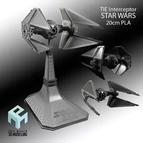 SW TIE Interceptor 3D print model