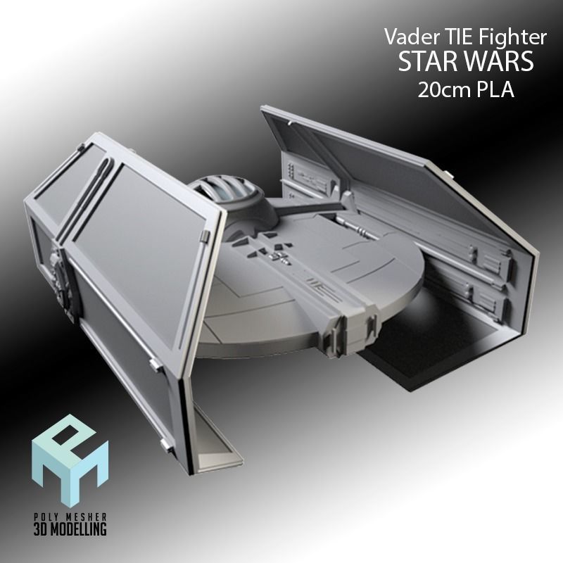 SW Dart Vader Fighter 3D print model_6