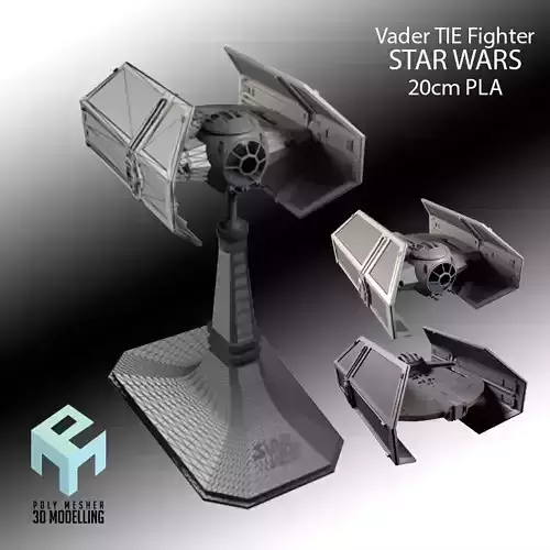 SW Dart Vader Fighter 3D print model