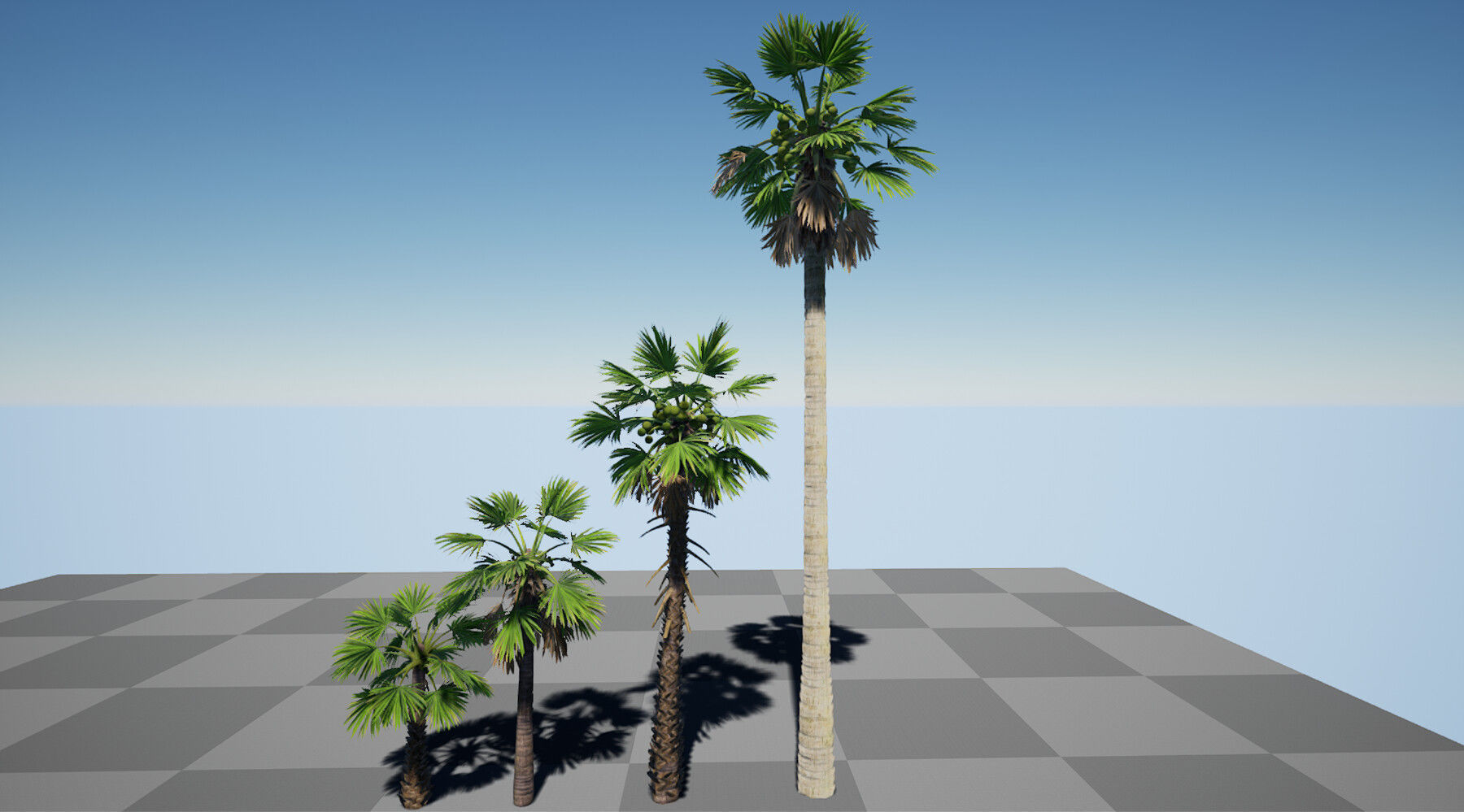 HQ Plants Volume 7 Palms for unreal engine 3D model set of 24 3D model_2