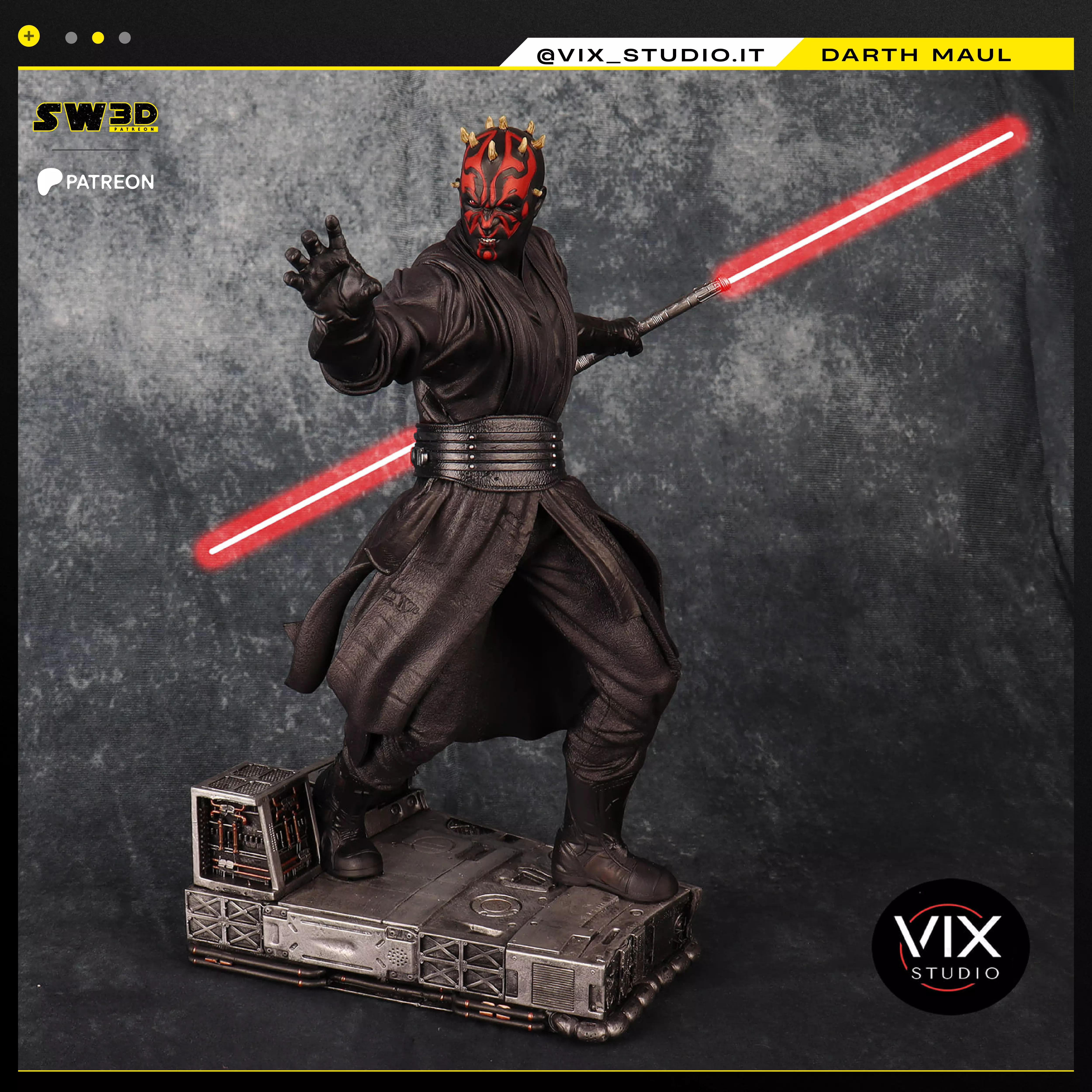 STAR WARS Darth Maul Sculpture Tested for 3D printing 3D print model