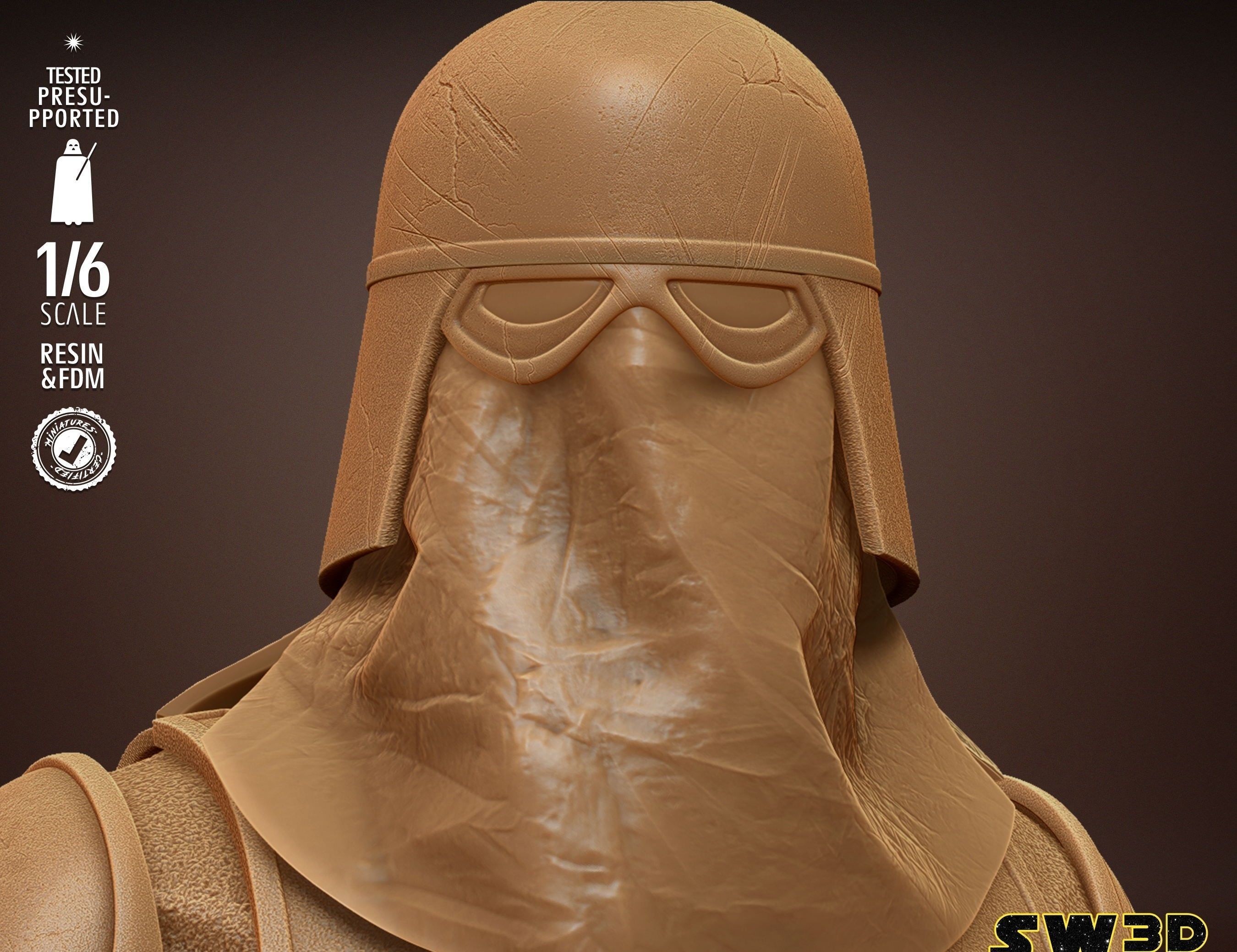 STAR WARS Snow Trooper Sculpture Tested for 3D printing  3D print model_86