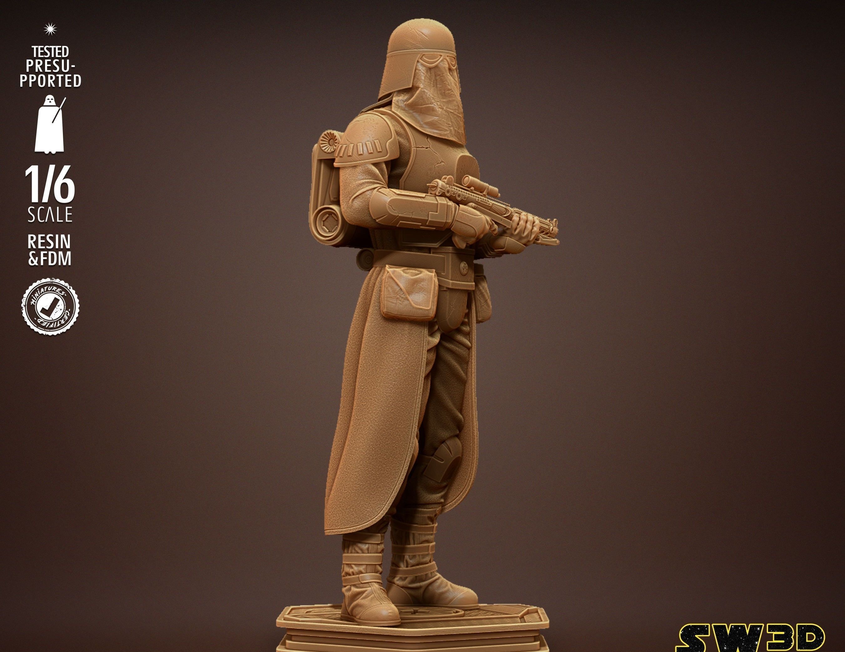STAR WARS Snow Trooper Sculpture Tested for 3D printing  3D print model_50