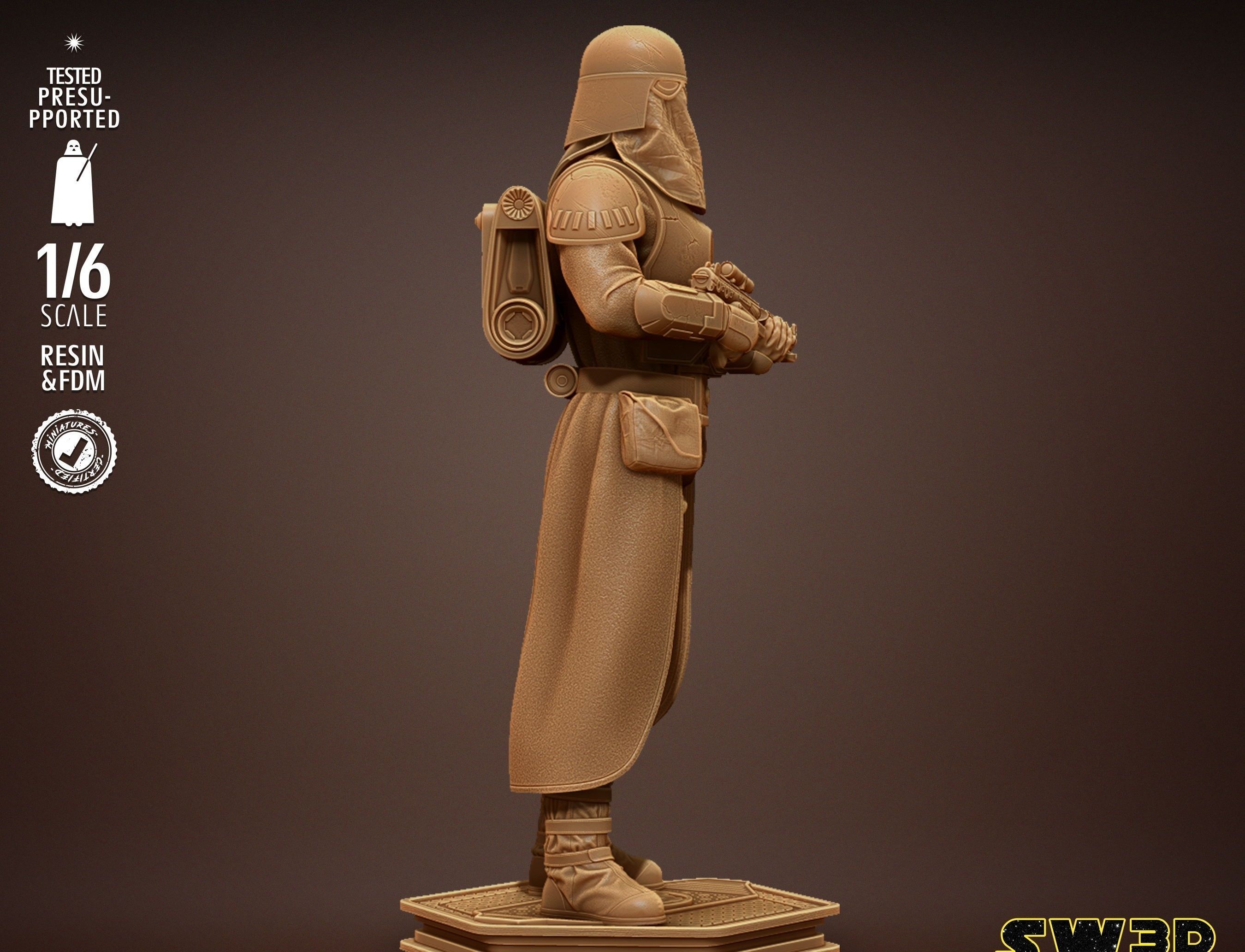 STAR WARS Snow Trooper Sculpture Tested for 3D printing  3D print model_47