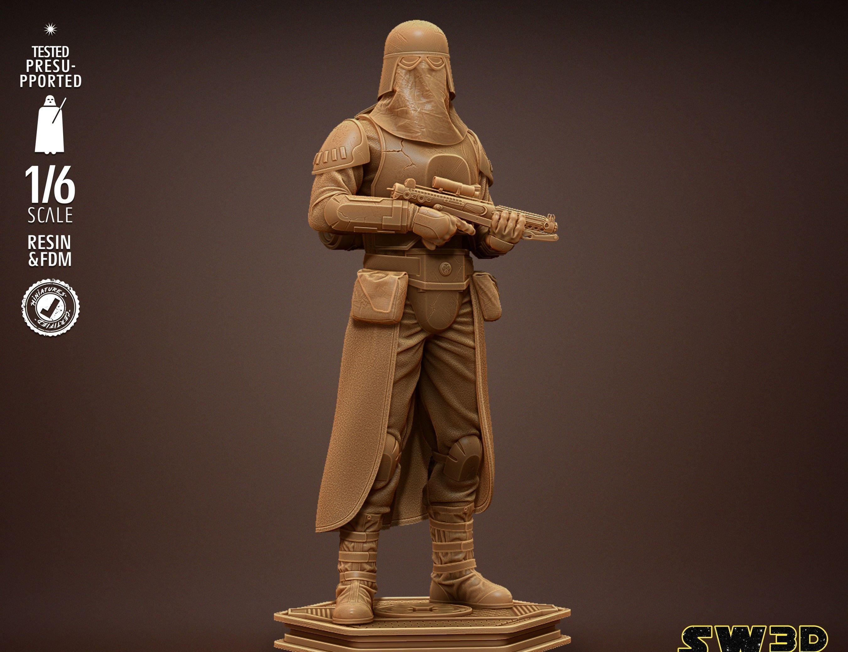 STAR WARS Snow Trooper Sculpture Tested for 3D printing  3D print model_15