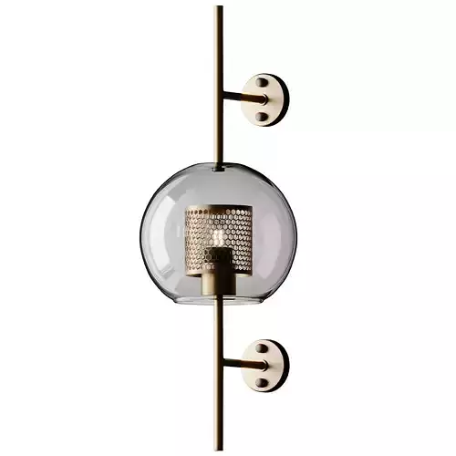 Modern 1 Light Globe Glass Wall Sconce