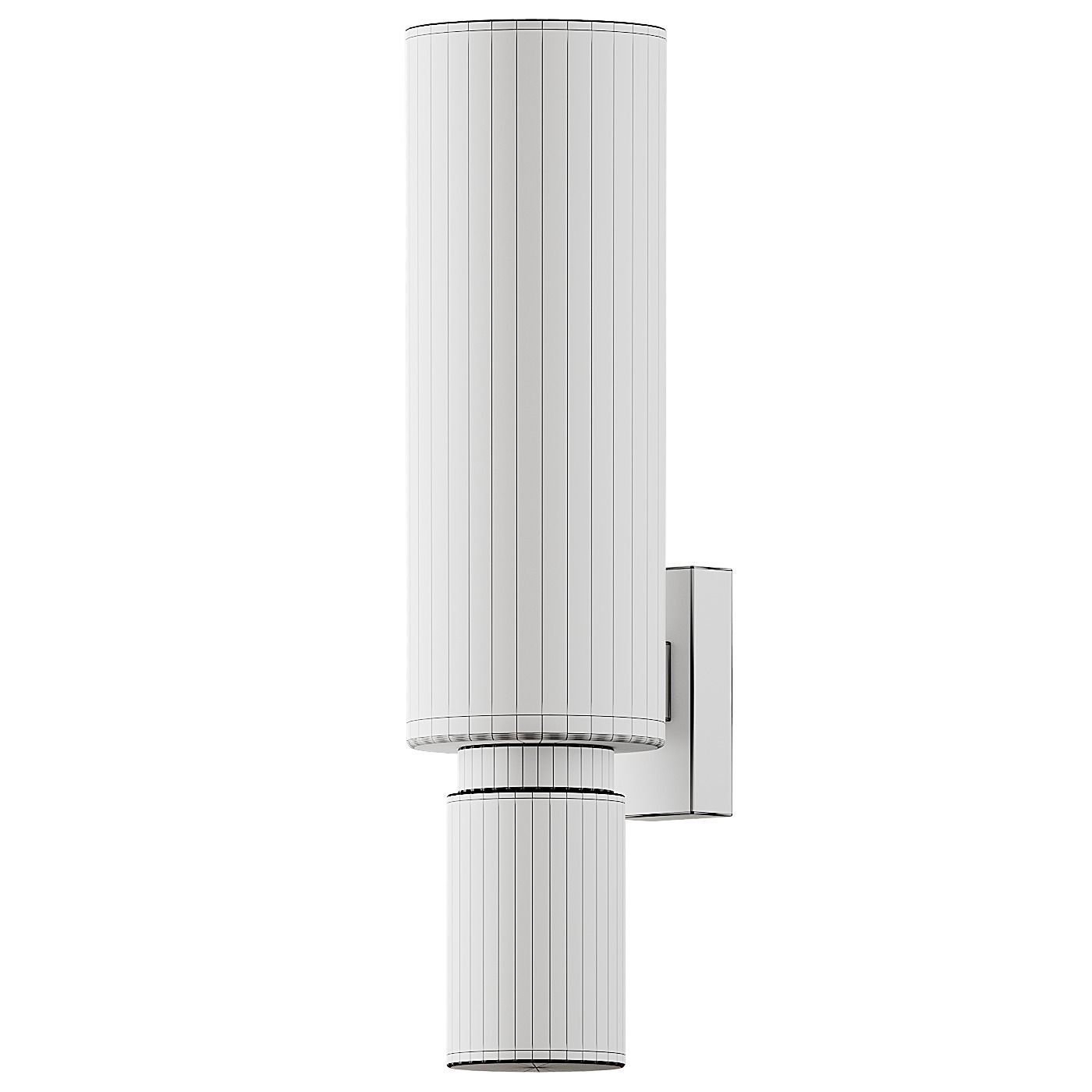 Cylinder Metal Sconce Light 3D model_1